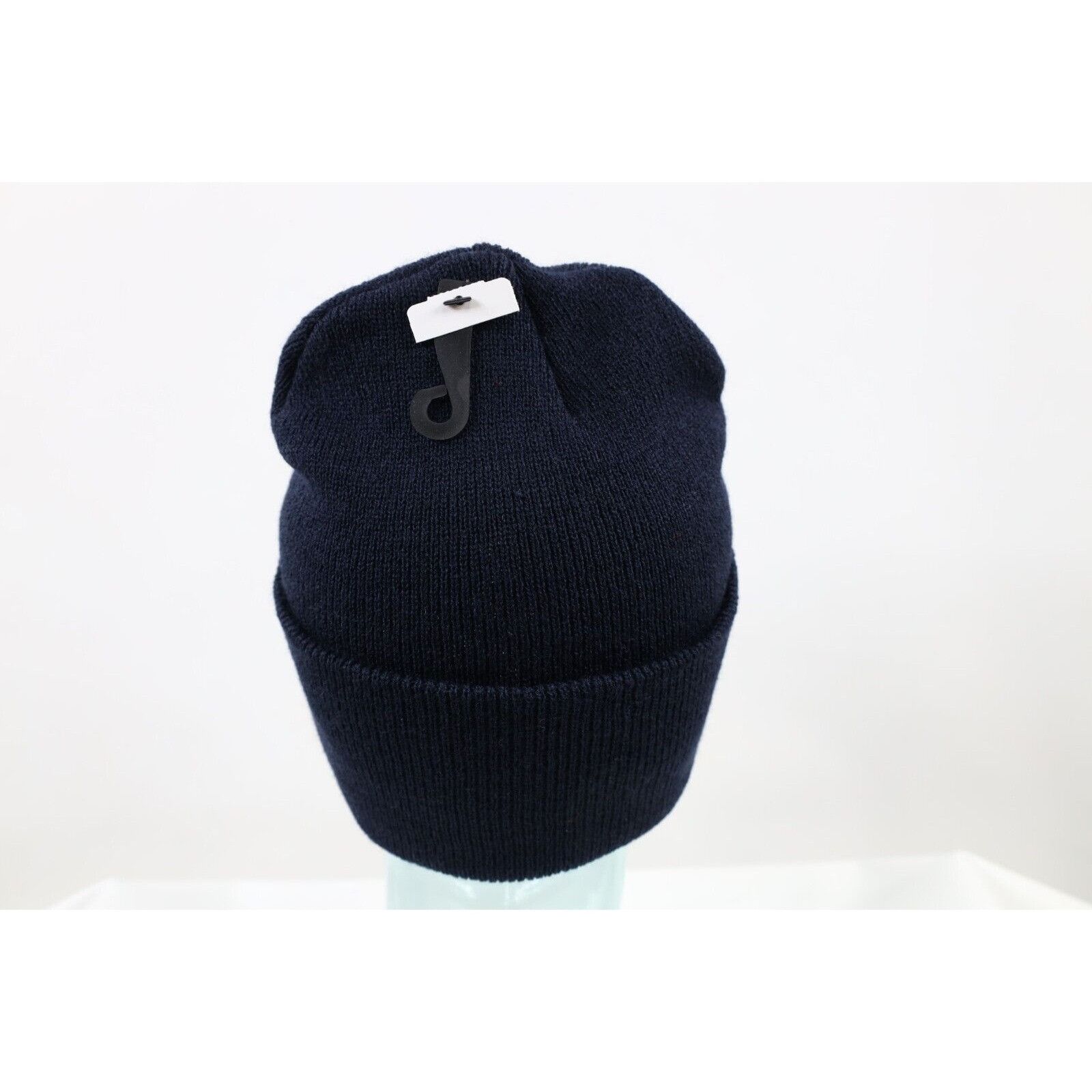Carhartt New Carhartt Spell Out Box Logo Knit Winter Beanie Hat Navy Size ONE SIZE - 4 Thumbnail