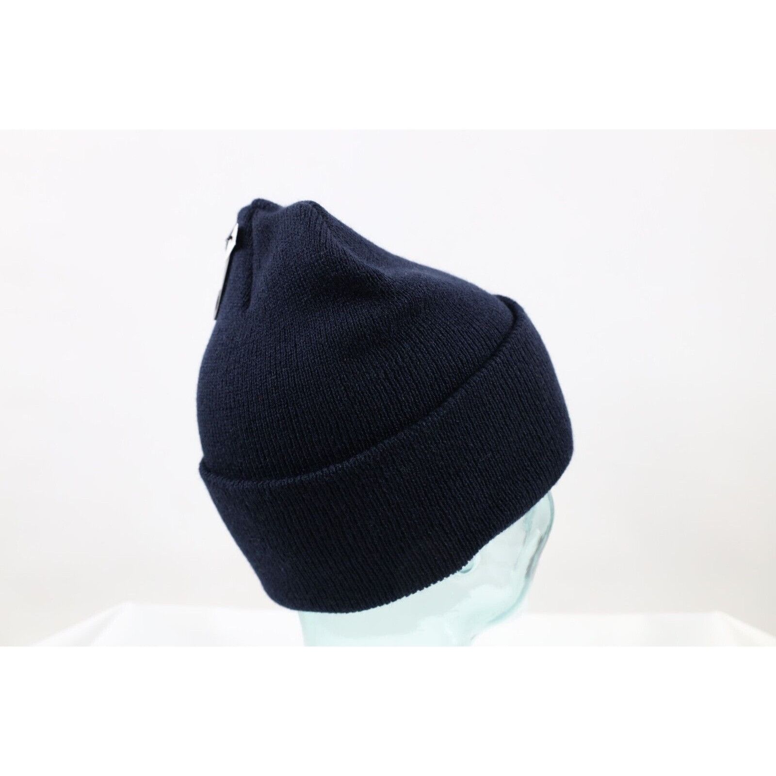 Carhartt New Carhartt Spell Out Box Logo Knit Winter Beanie Hat Navy Size ONE SIZE - 5 Thumbnail