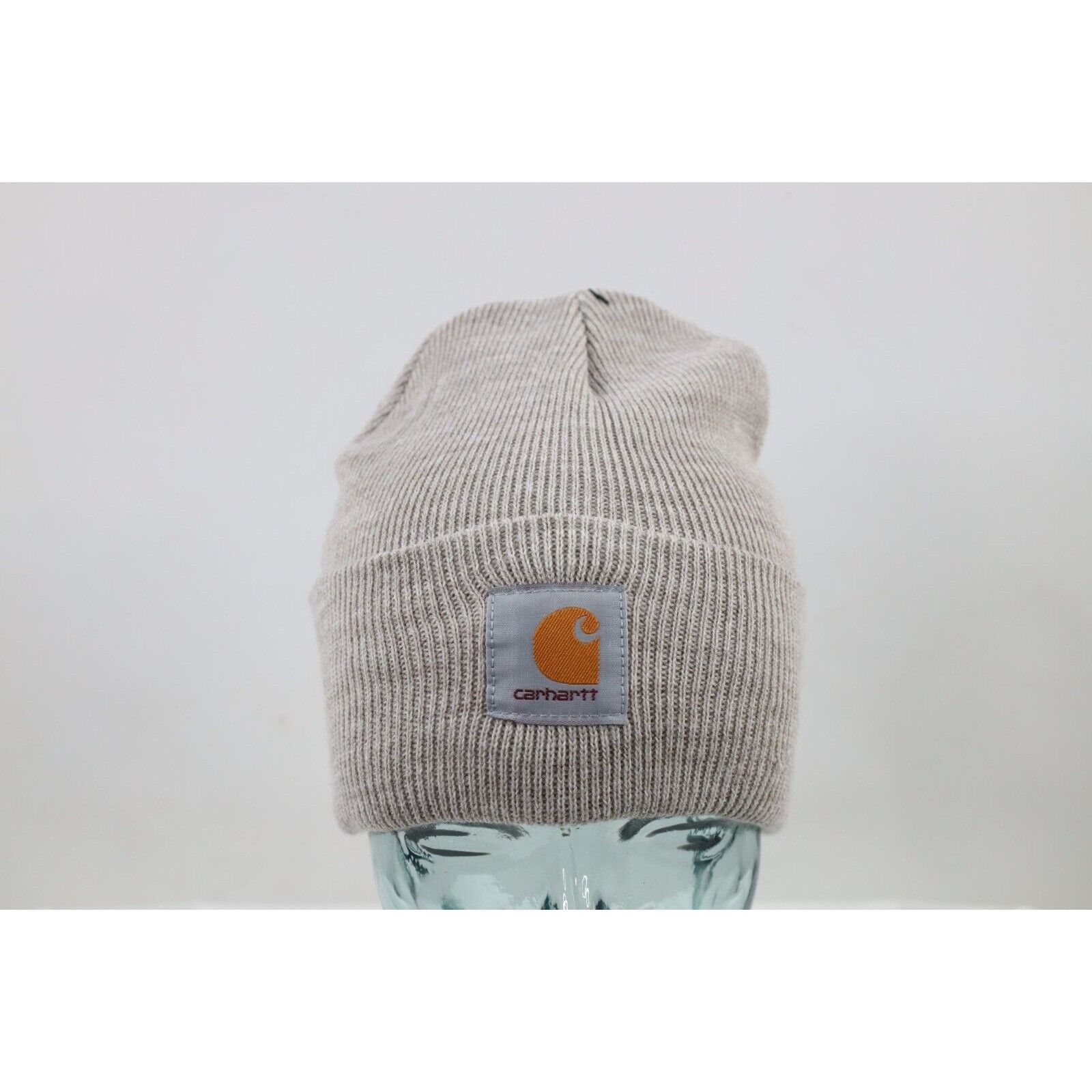 Carhartt New Carhartt Spell Out Box Logo Winter Beanie Hat Woodland Size ONE SIZE - 2 Thumbnail