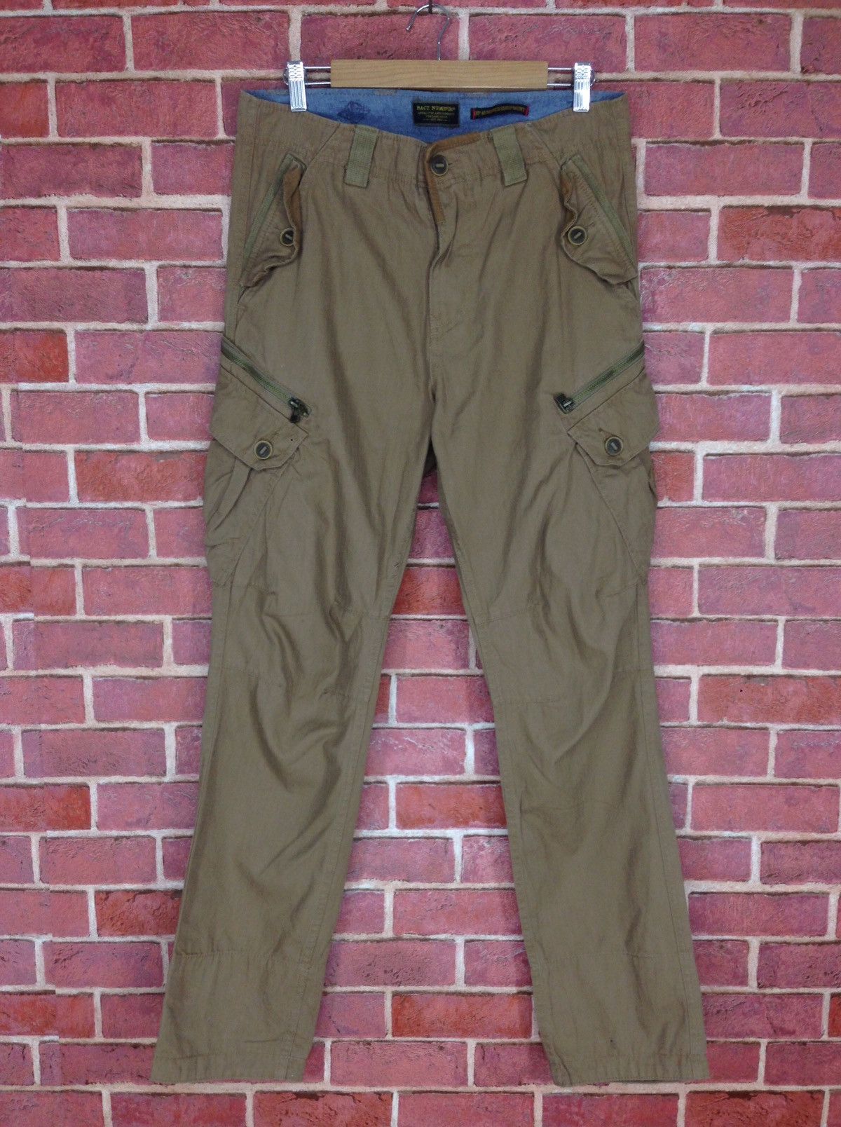 Japanese Brand Back Number Cargo Pants Outdoor Pants Size US 33 - 1 Thumbnail
