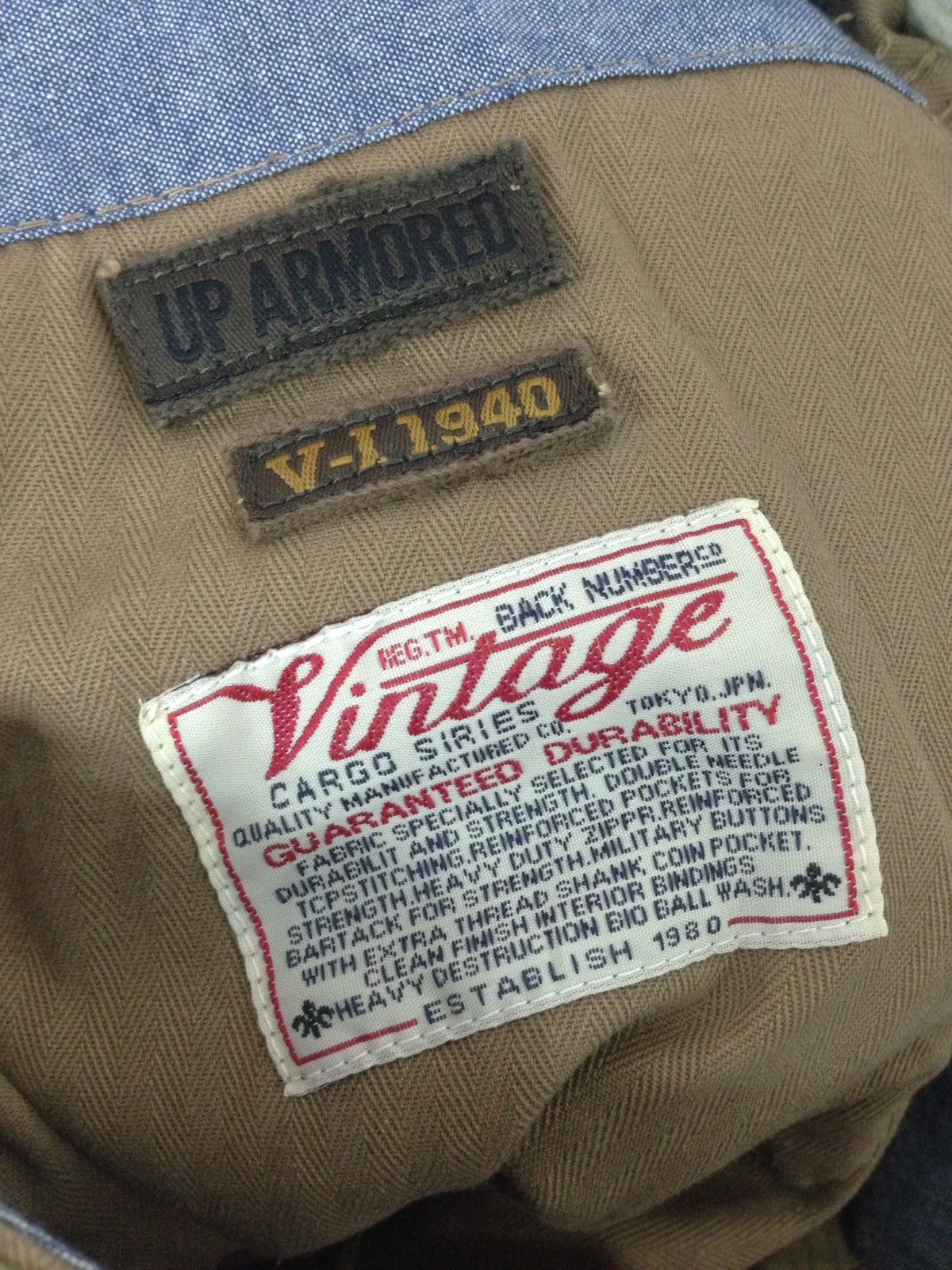 Japanese Brand Back Number Cargo Pants Outdoor Pants Size US 33 - 7 Thumbnail