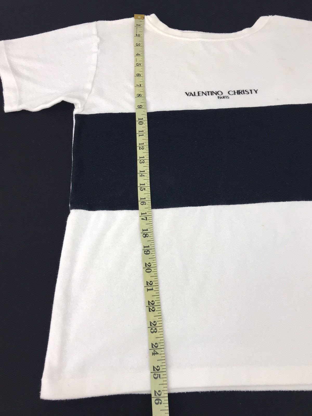 Designer × Valentino × Vintage Vintage 90s Valentino Christy Paris Embroidery Logo T-shirt Size US M / EU 48-50 / 2 - 9 Thumbnail