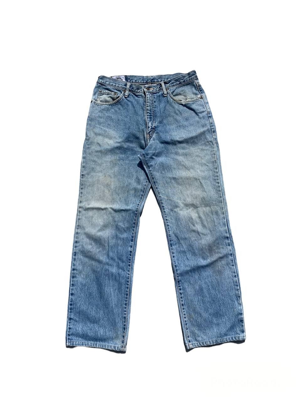 image of Vintage Edwin Light Washed Stone Washed Distressed Denim, Men's (Size 32)