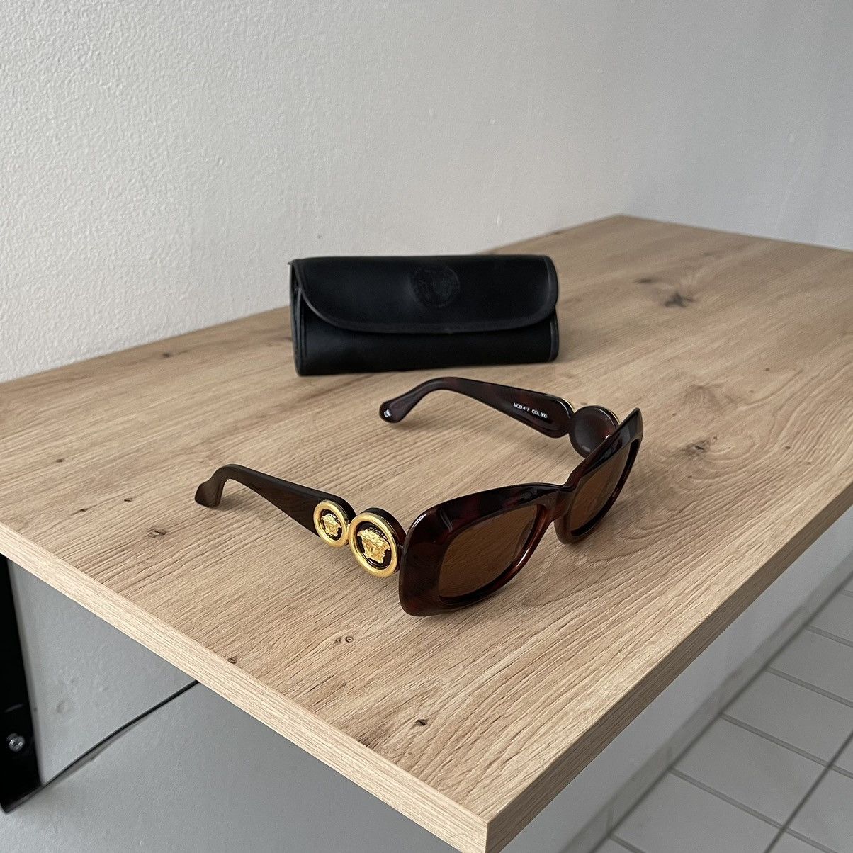 Versace Vintage Versace Double Medusa Luxury Sunglasses/ MOD.417 Size ONE SIZE - 1 Thumbnail