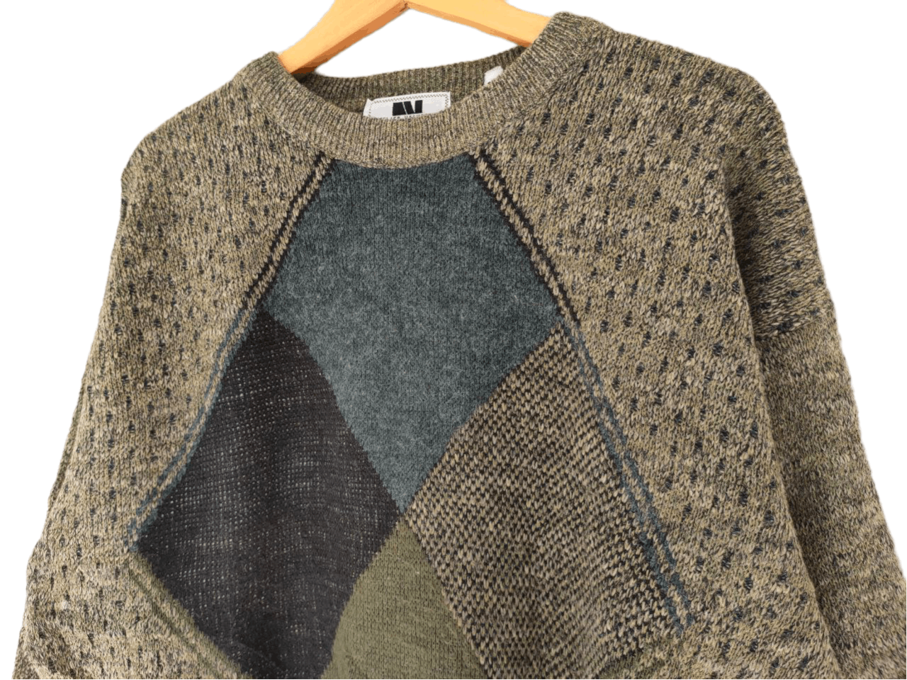 Homespun Knitwear Vintage Atelier Vainqueur Wool Knitted Sweater Size US L / EU 52-54 / 3 - 3 Thumbnail