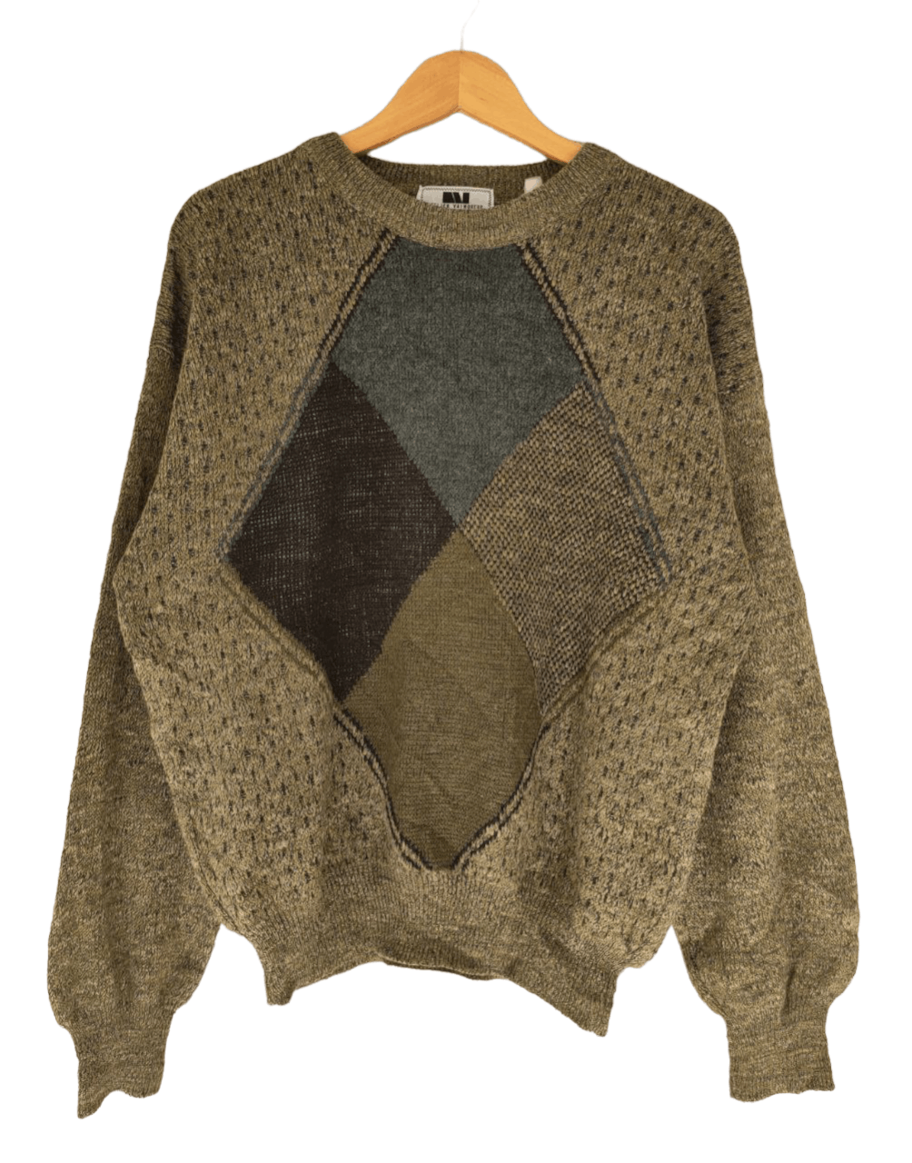 Homespun Knitwear Vintage Atelier Vainqueur Wool Knitted Sweater Size US L / EU 52-54 / 3 - 1 Thumbnail