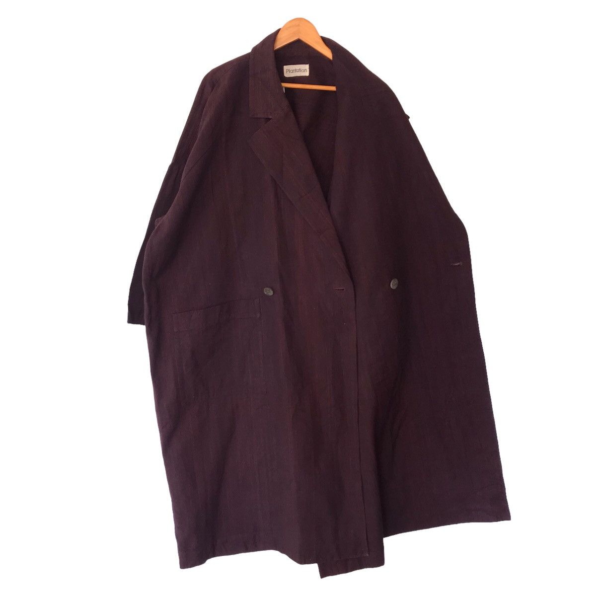 Issey Miyake PLANTATION BY ISSEY MIYAKE OVERSIZED DOUBLE BREAST Size US L / EU 52-54 / 3 - 3 Thumbnail