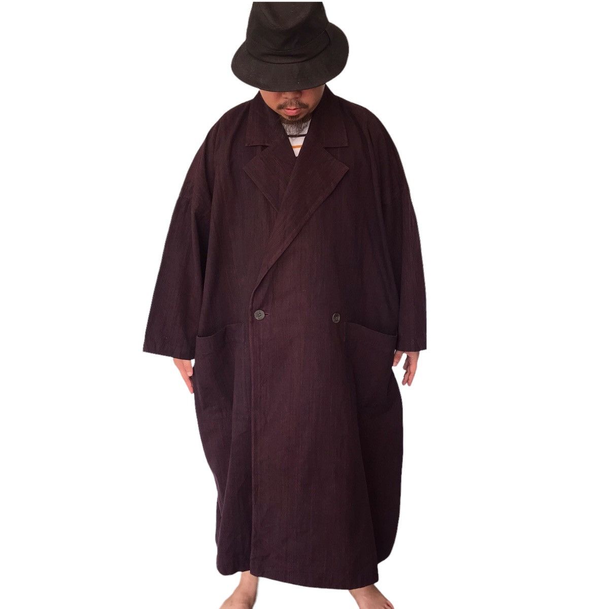 Issey Miyake PLANTATION BY ISSEY MIYAKE OVERSIZED DOUBLE BREAST Size US L / EU 52-54 / 3 - 1 Thumbnail