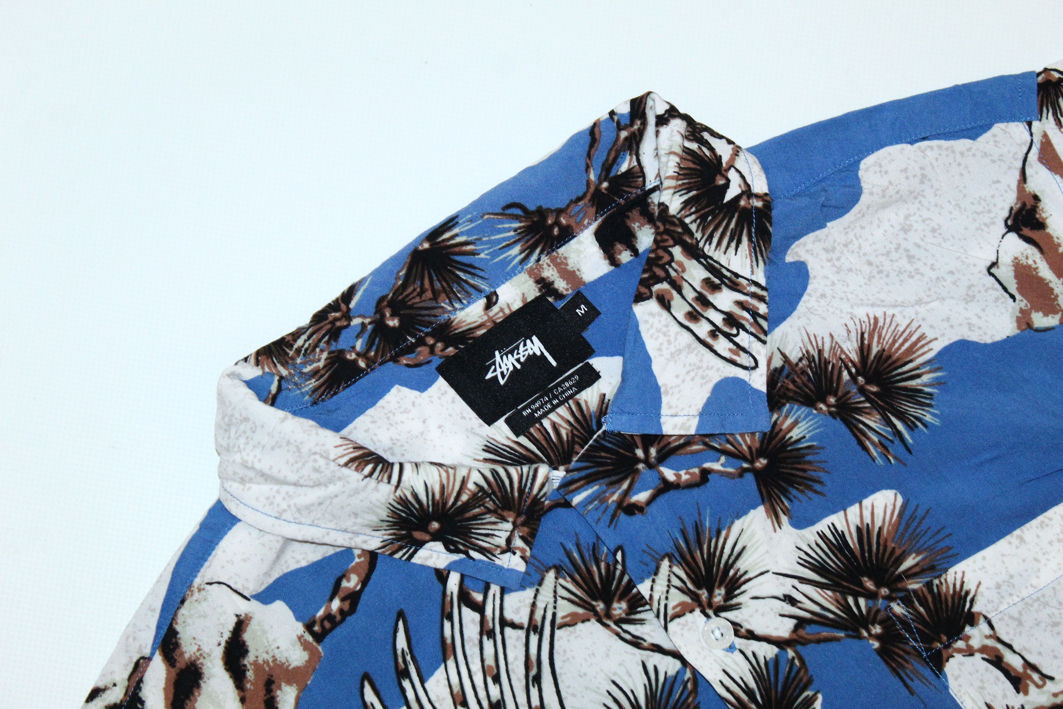 Stussy Stussy Japanese Style Eagle Print Viscose Hawaiian Shirt Size US M / EU 48-50 / 2 - 3 Thumbnail