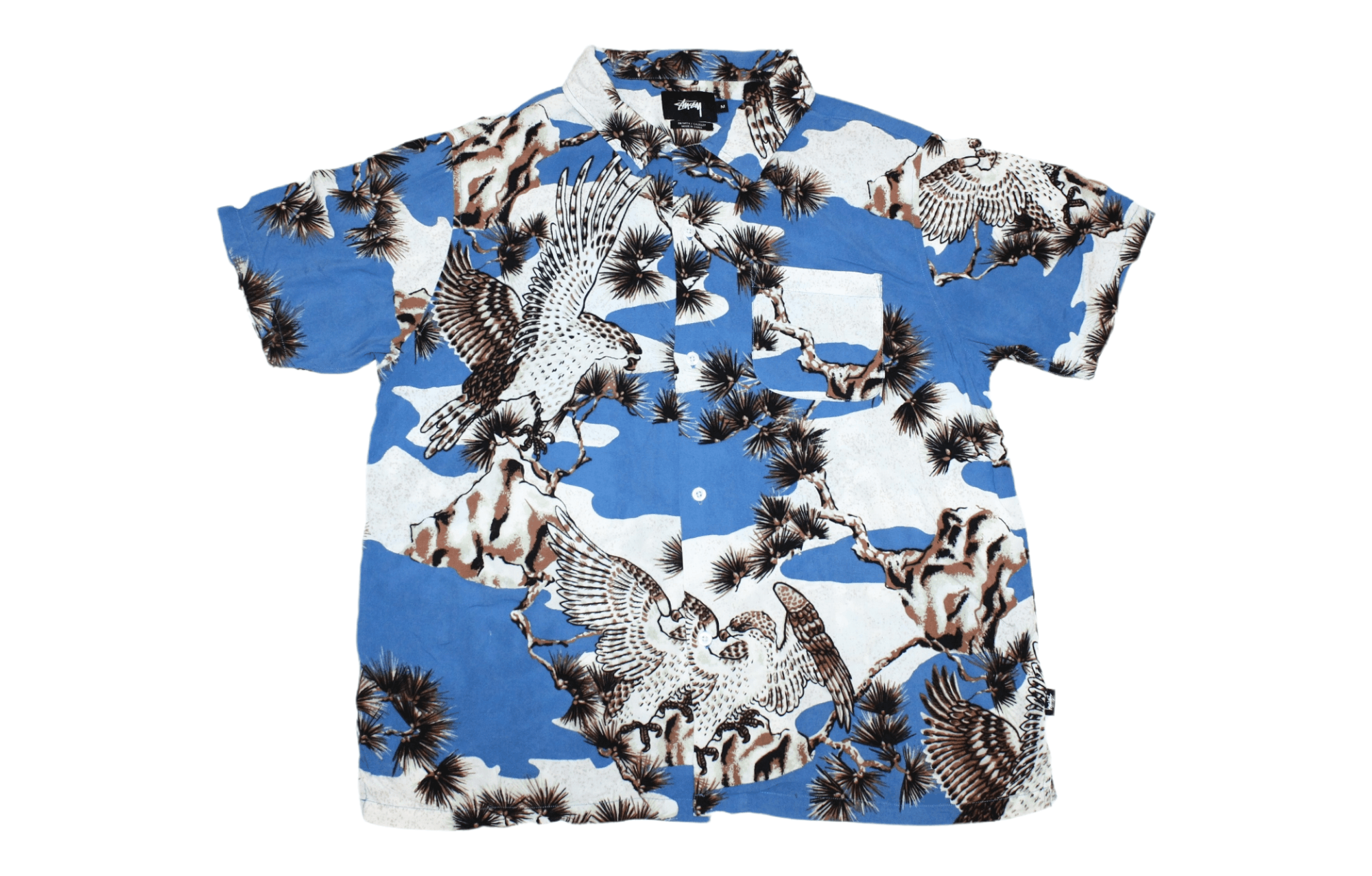 Stussy Stussy Crocodile Print Silk Shirt | Grailed
