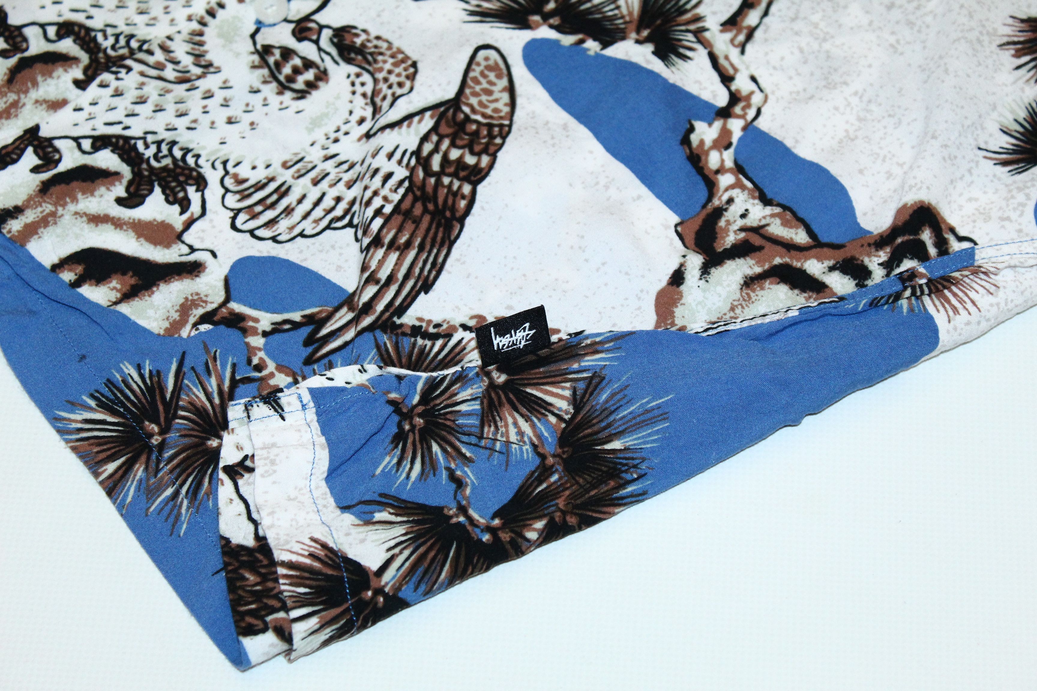 Stussy Stussy Japanese Style Eagle Print Viscose Hawaiian Shirt Size US M / EU 48-50 / 2 - 4 Thumbnail