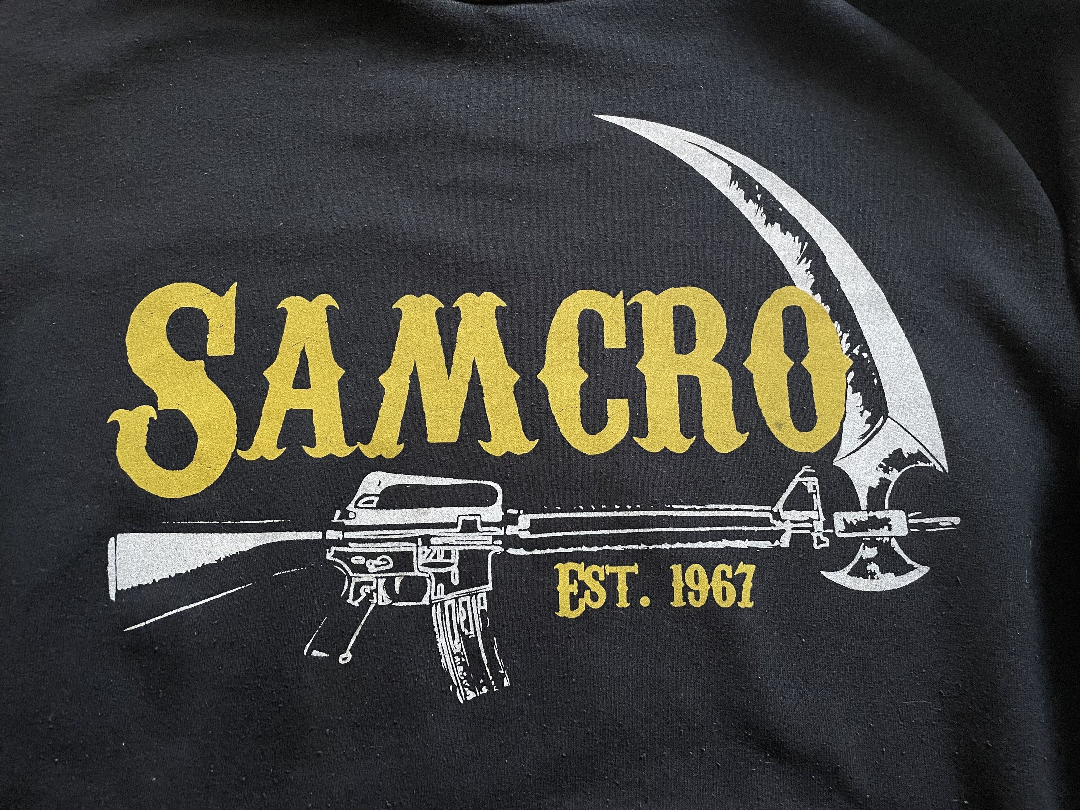 Band Tees × Vintage Vintage Sons Of Anarchy Samcro Hoodie Sweatshirt Rare Size US XXL / EU 58 / 5 - 3 Thumbnail