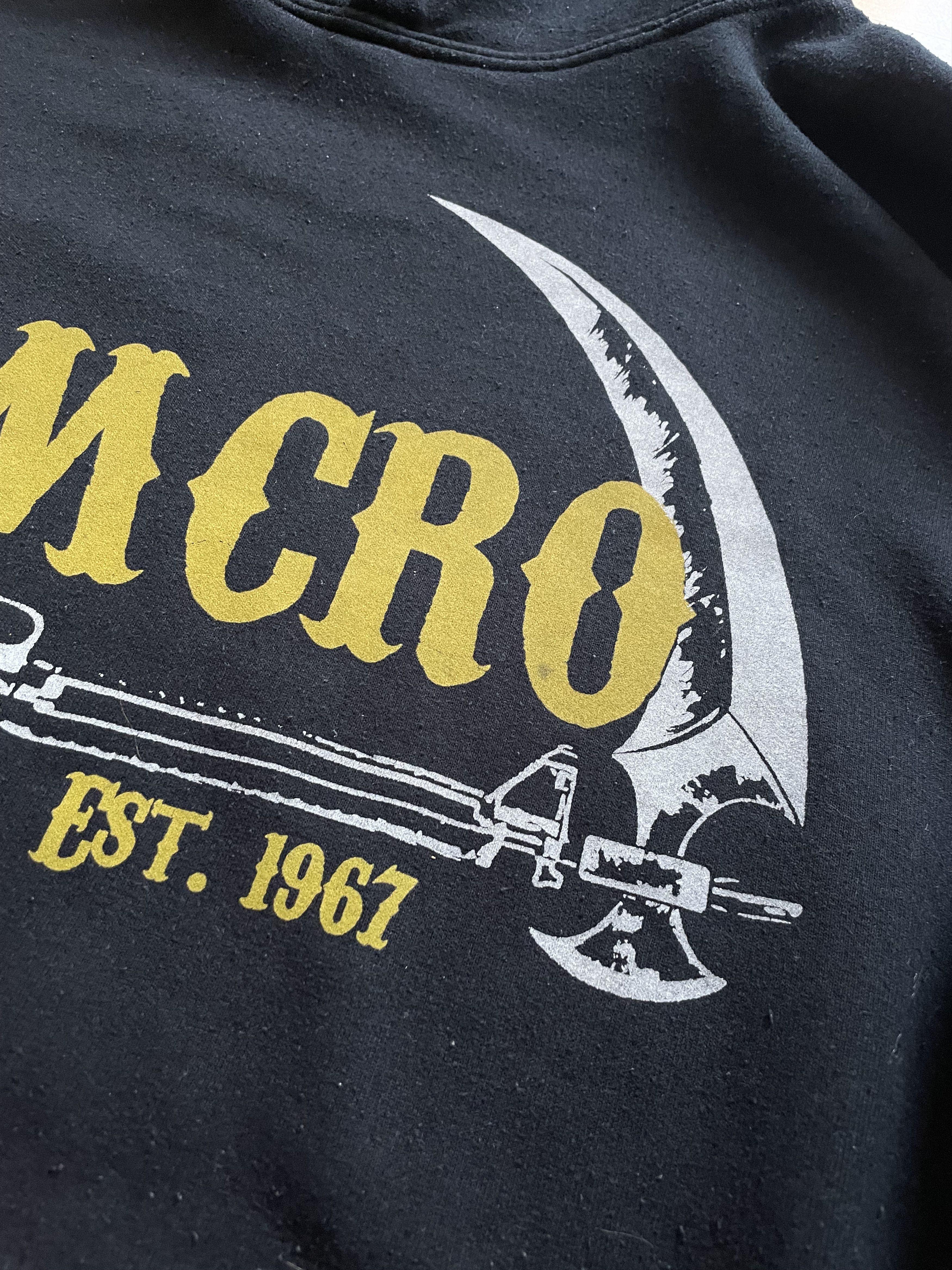 Band Tees × Vintage Vintage Sons Of Anarchy Samcro Hoodie Sweatshirt Rare Size US XXL / EU 58 / 5 - 5 Thumbnail
