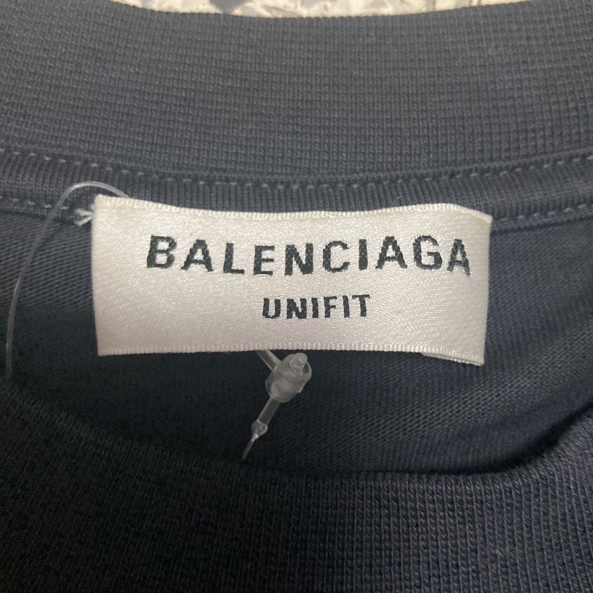 Balenciaga New Balenciaga College Crest Logo Navy T-Shirt Size XS Size XS / US 0-2 / IT 36-38 - 4 Thumbnail