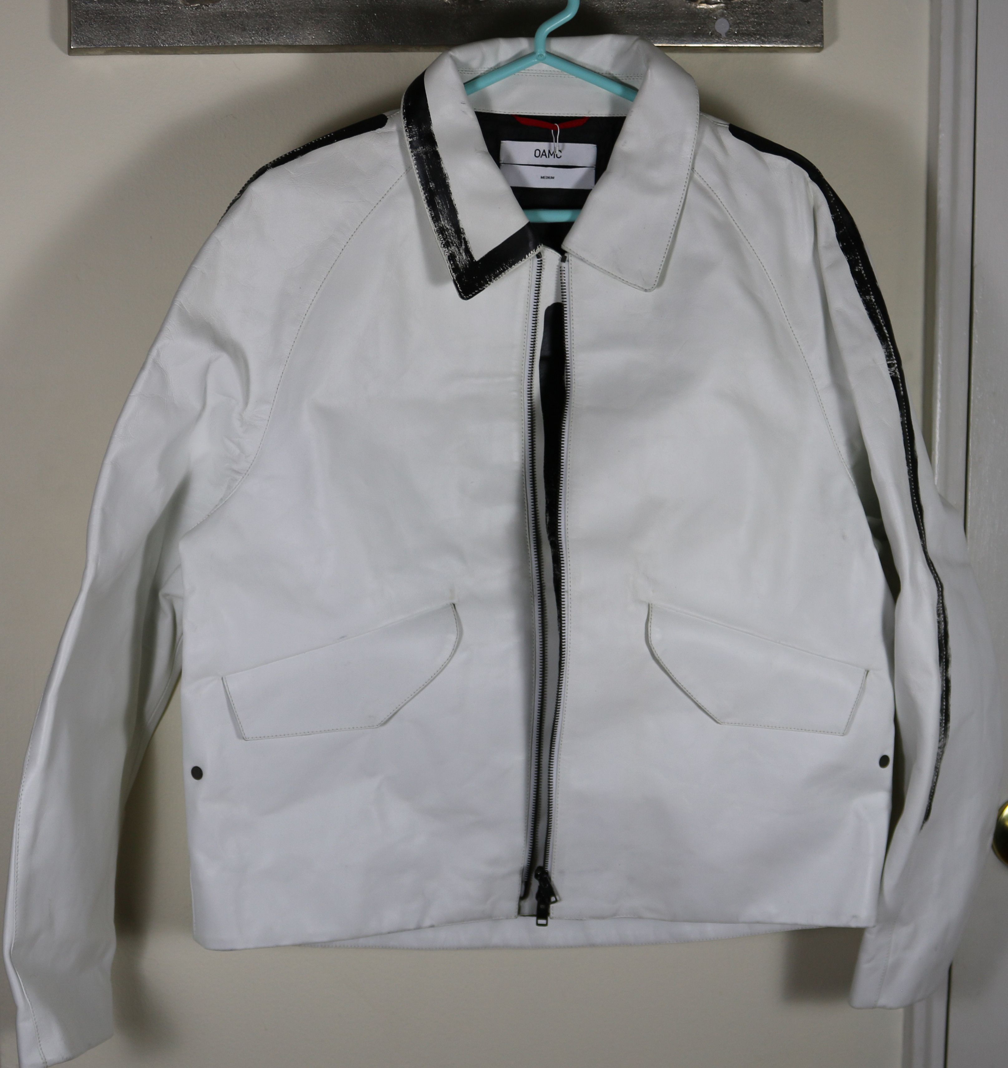 OAMC OAMC White Calf Leather Jacket Size Medium Size US M / EU 48-50 / 2 - 1 Thumbnail