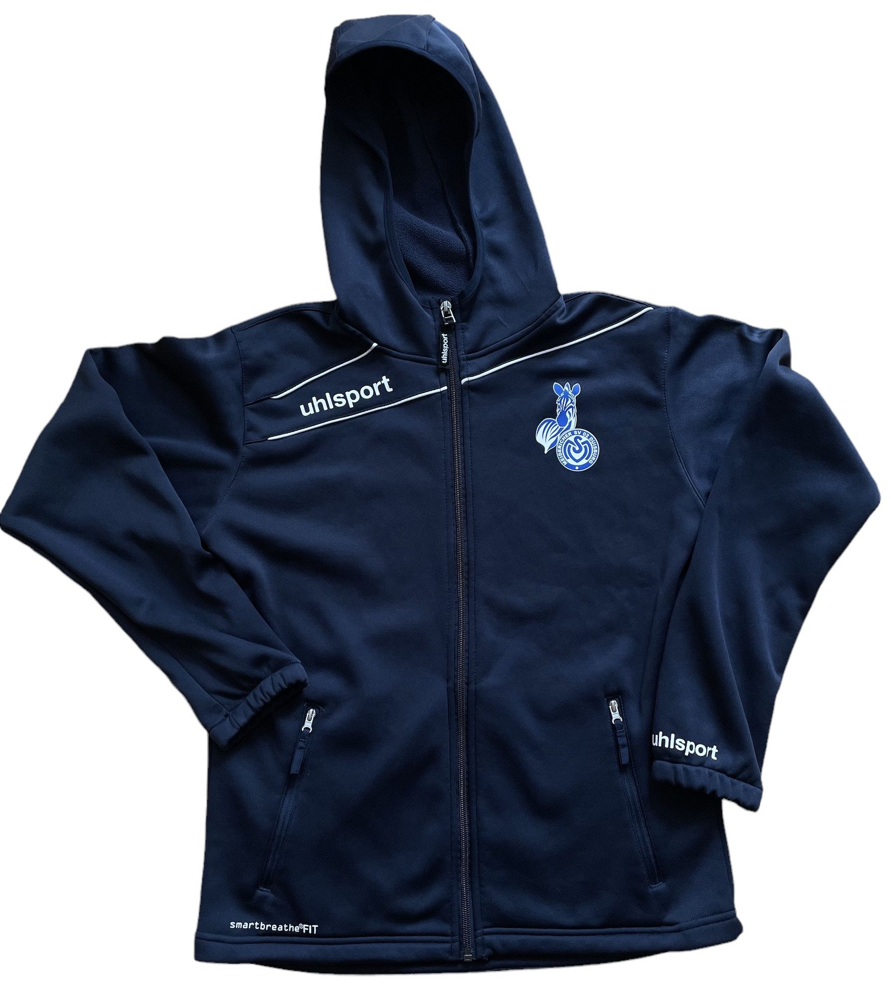 Other MSV Duisburg Football Sweatshirt Hooded Zip Rare Soccer Size US S / EU 44-46 / 1 - 1 Thumbnail