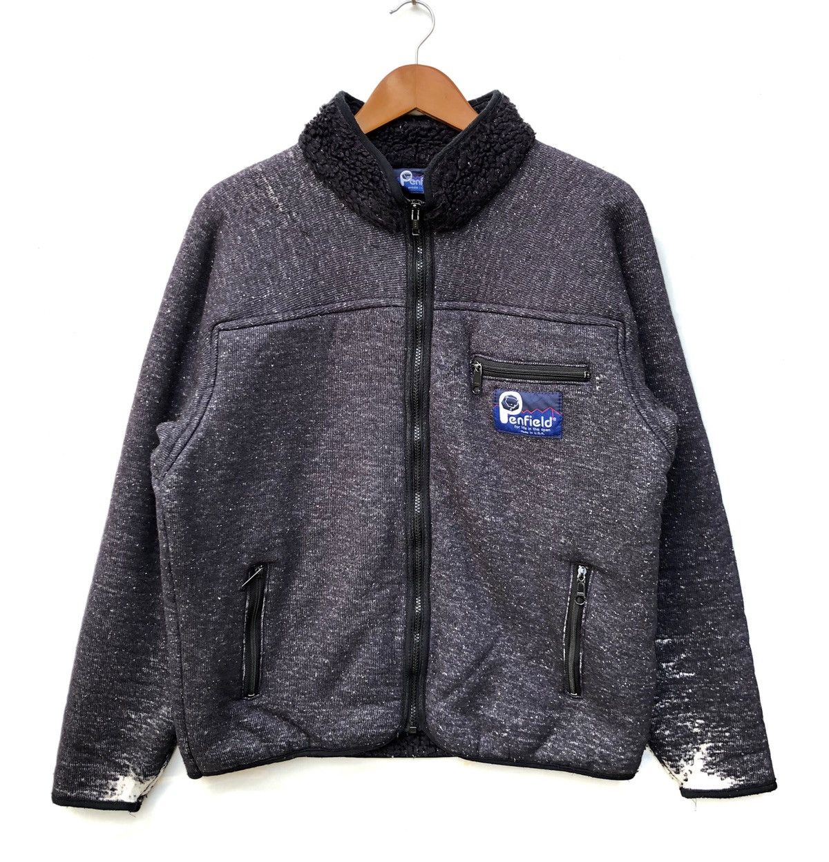 Penfield × Vintage Borg Fabric Faux Sheepskin Penfield Sweater Jacket Size US L / EU 52-54 / 3 - 1 Thumbnail