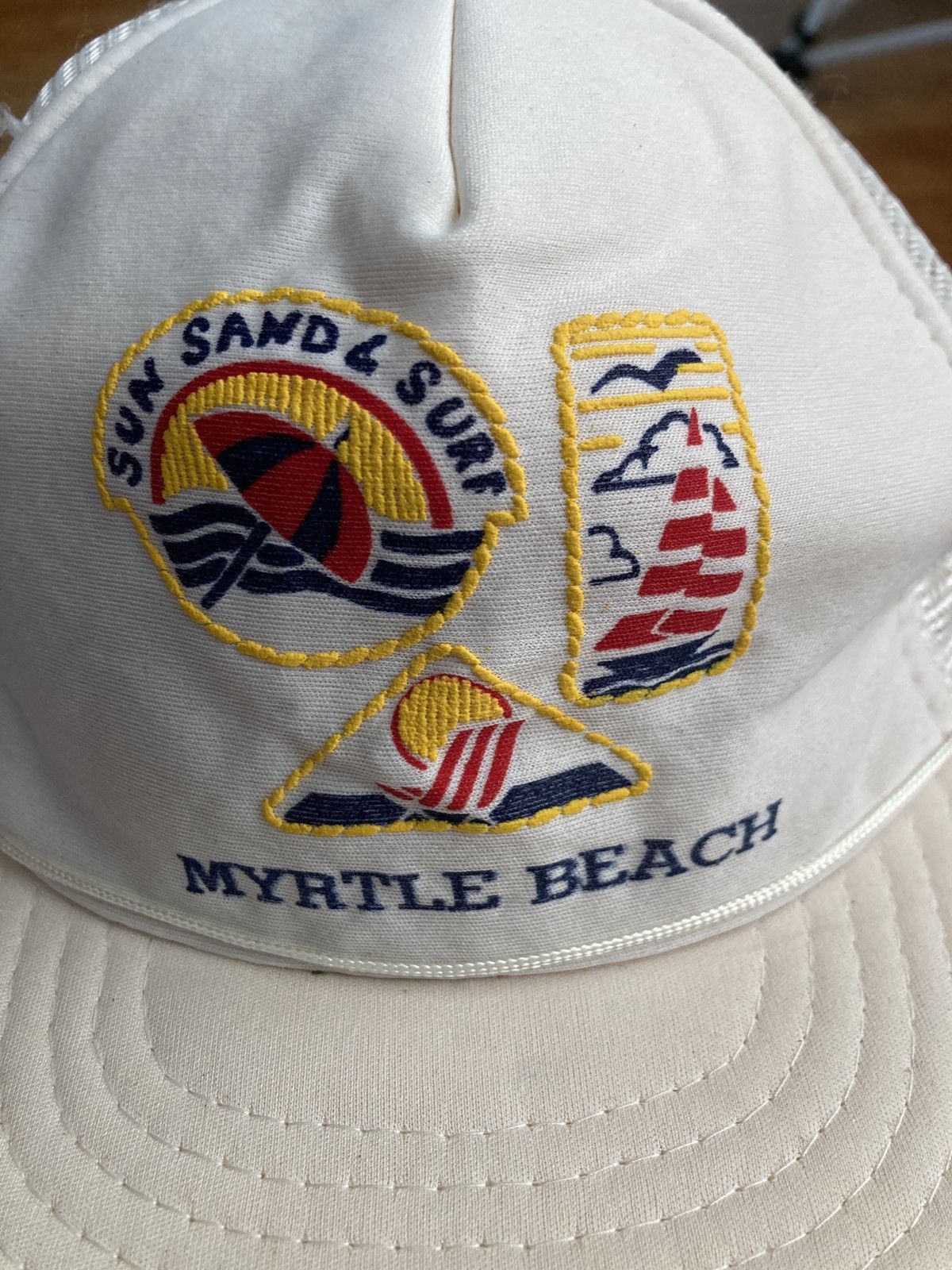 Vintage Myrtle Beach Trucker Vintage Snapback Hat Cap South Carolina Size ONE SIZE - 2 Thumbnail