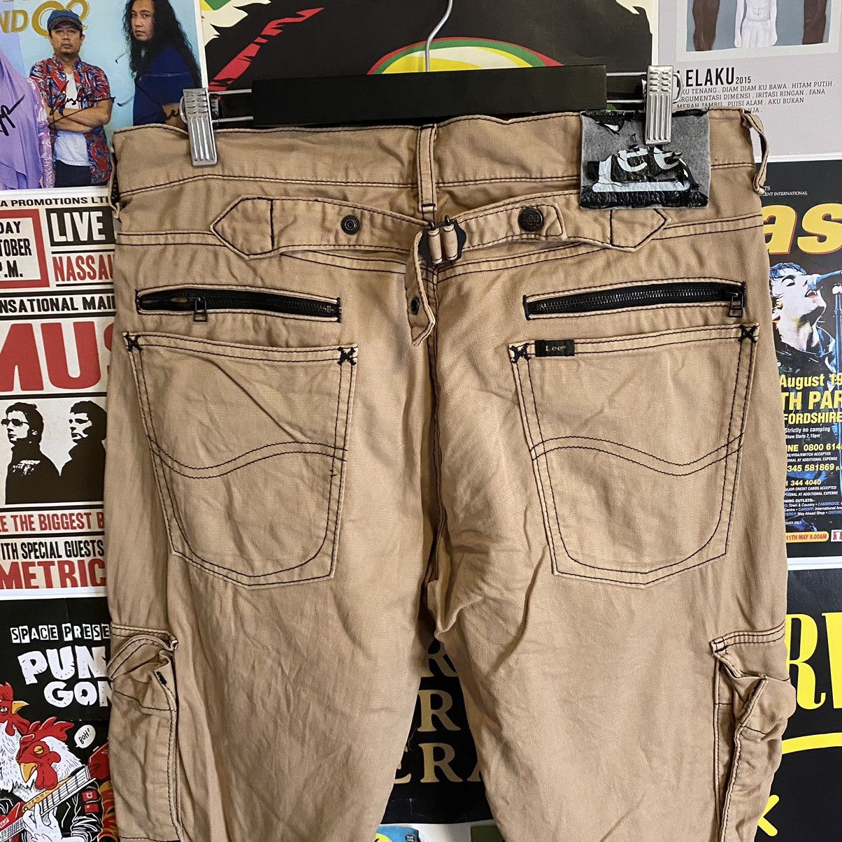 Lee Vintage Lee Buckle Back Tactical Cargo Pants Size US 35 - 10 Thumbnail