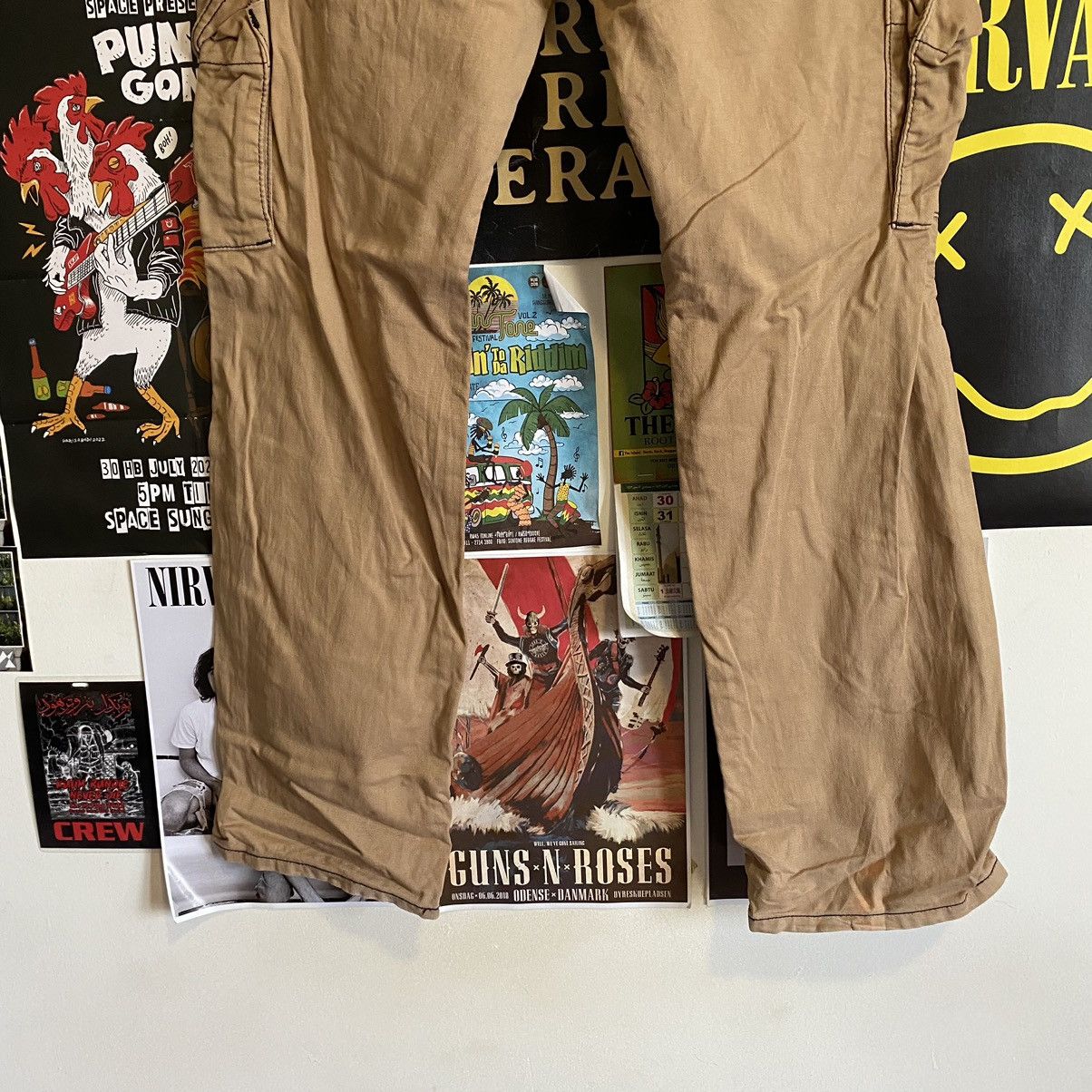 Lee Vintage Lee Buckle Back Tactical Cargo Pants Size US 35 - 9 Thumbnail