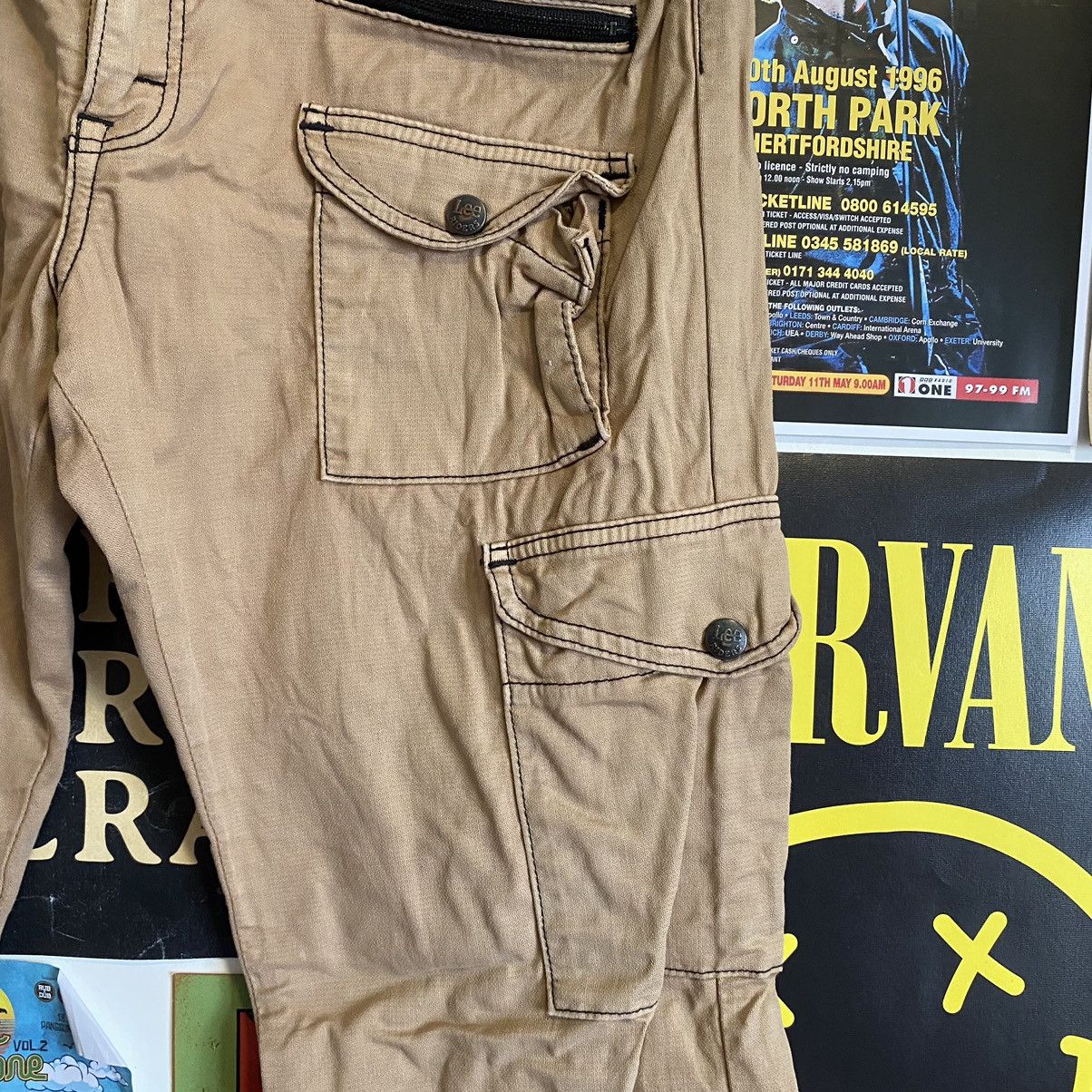 Lee Vintage Lee Buckle Back Tactical Cargo Pants Size US 35 - 5 Thumbnail