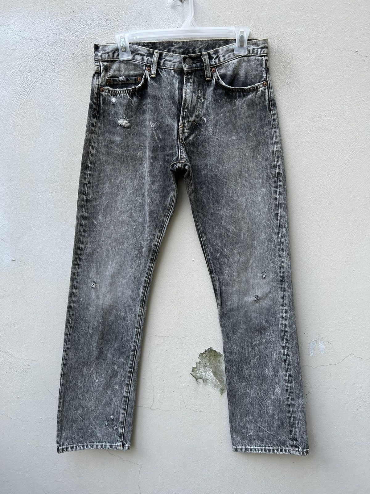Vintage Vintage RNA Japan Hard Core We're From SLANG Distress Denim Size US 29 - 6 Thumbnail