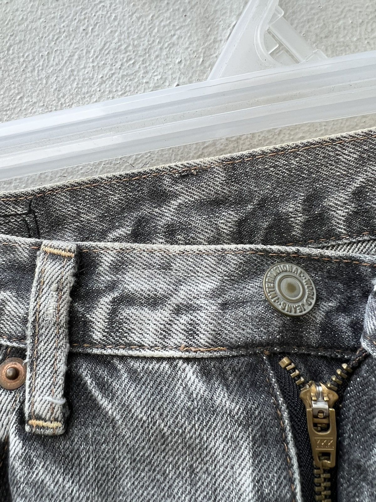 Vintage Vintage RNA Japan Hard Core We're From SLANG Distress Denim Size US 29 - 8 Thumbnail