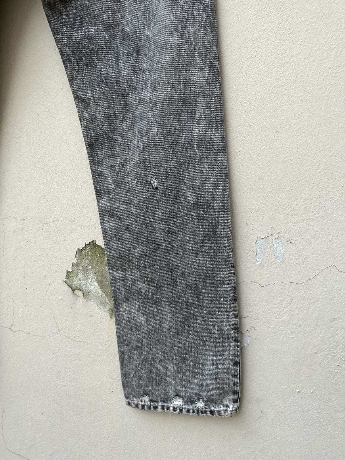 Vintage Vintage RNA Japan Hard Core We're From SLANG Distress Denim Size US 29 - 21 Thumbnail