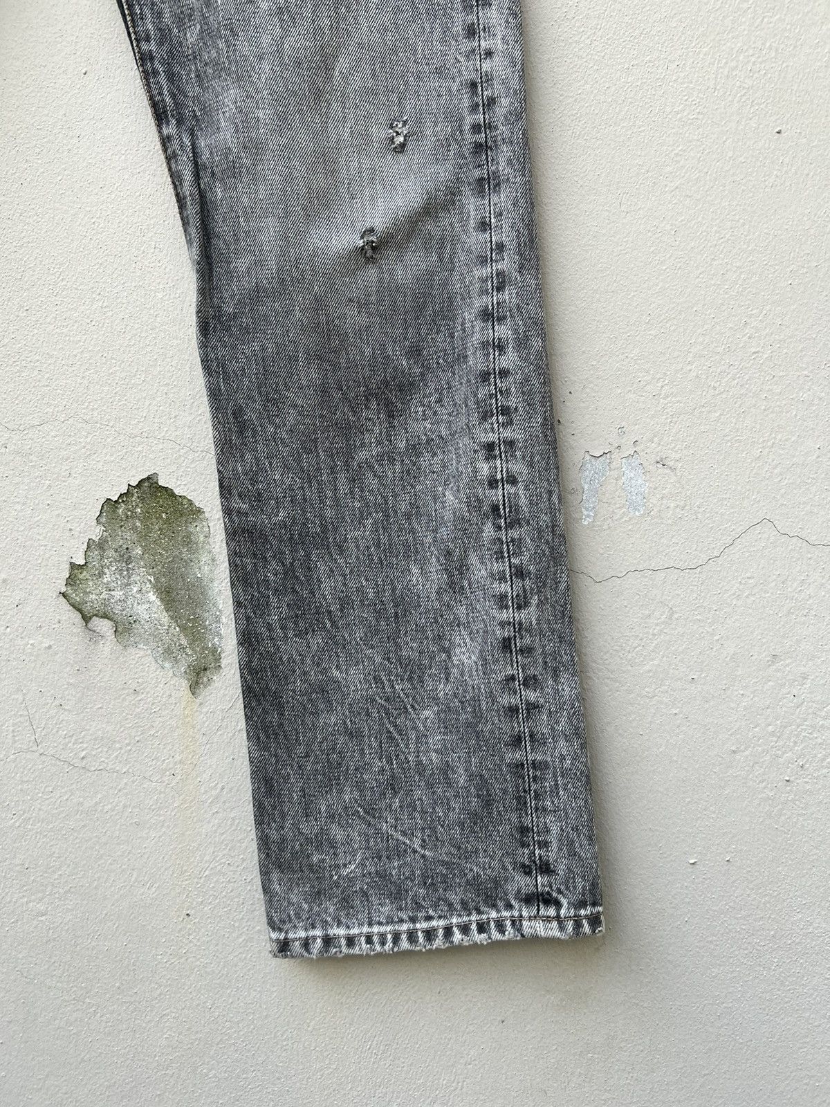 Vintage Vintage RNA Japan Hard Core We're From SLANG Distress Denim Size US 29 - 13 Thumbnail