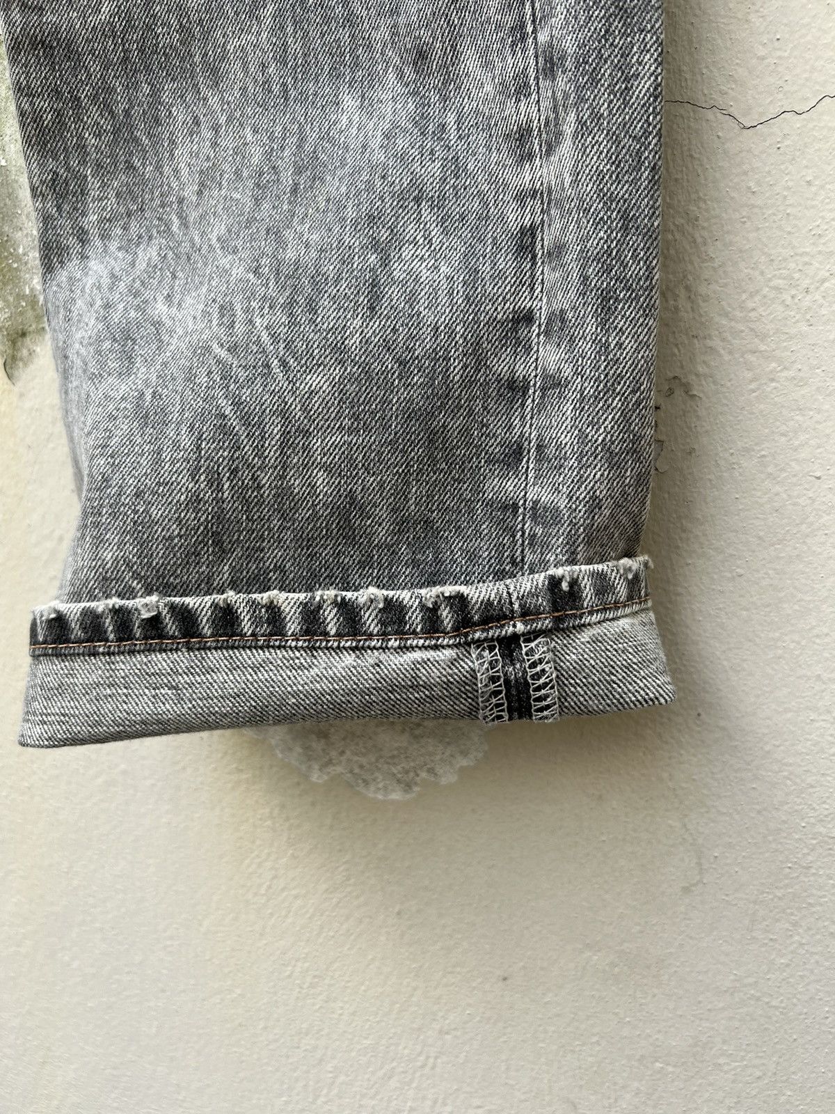 Vintage Vintage RNA Japan Hard Core We're From SLANG Distress Denim Size US 29 - 14 Thumbnail