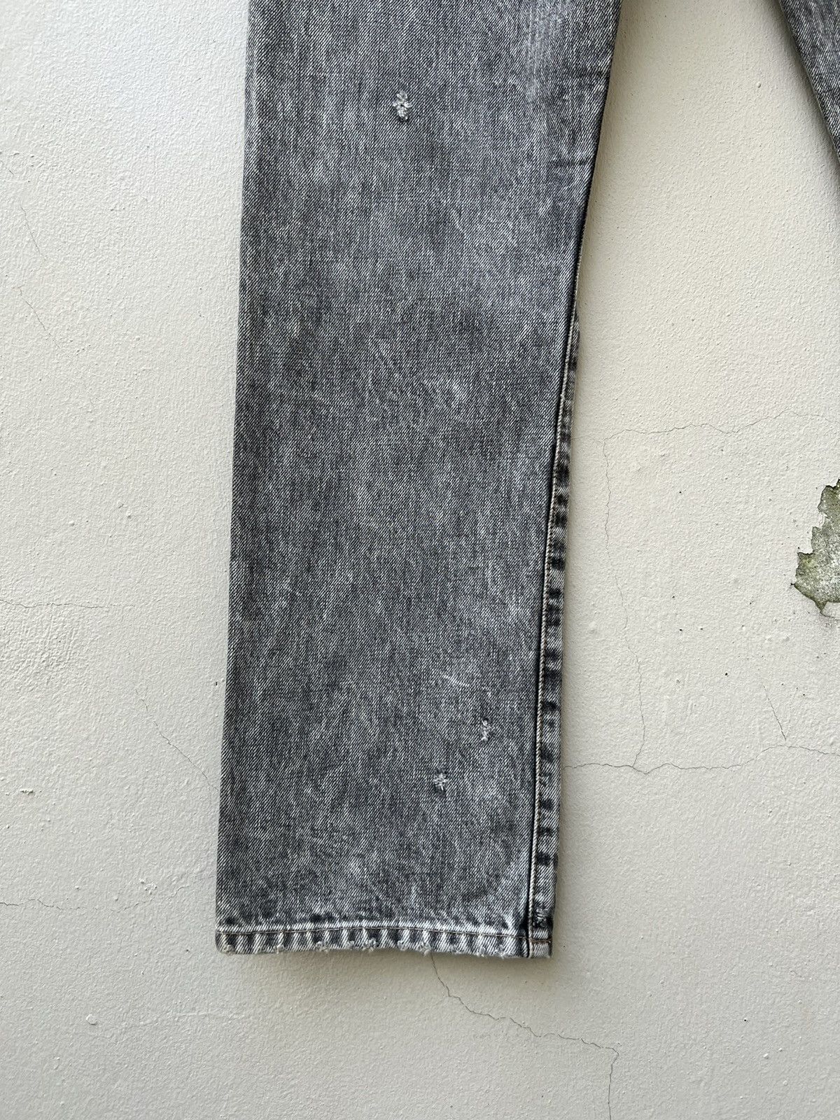 Vintage Vintage RNA Japan Hard Core We're From SLANG Distress Denim Size US 29 - 18 Thumbnail