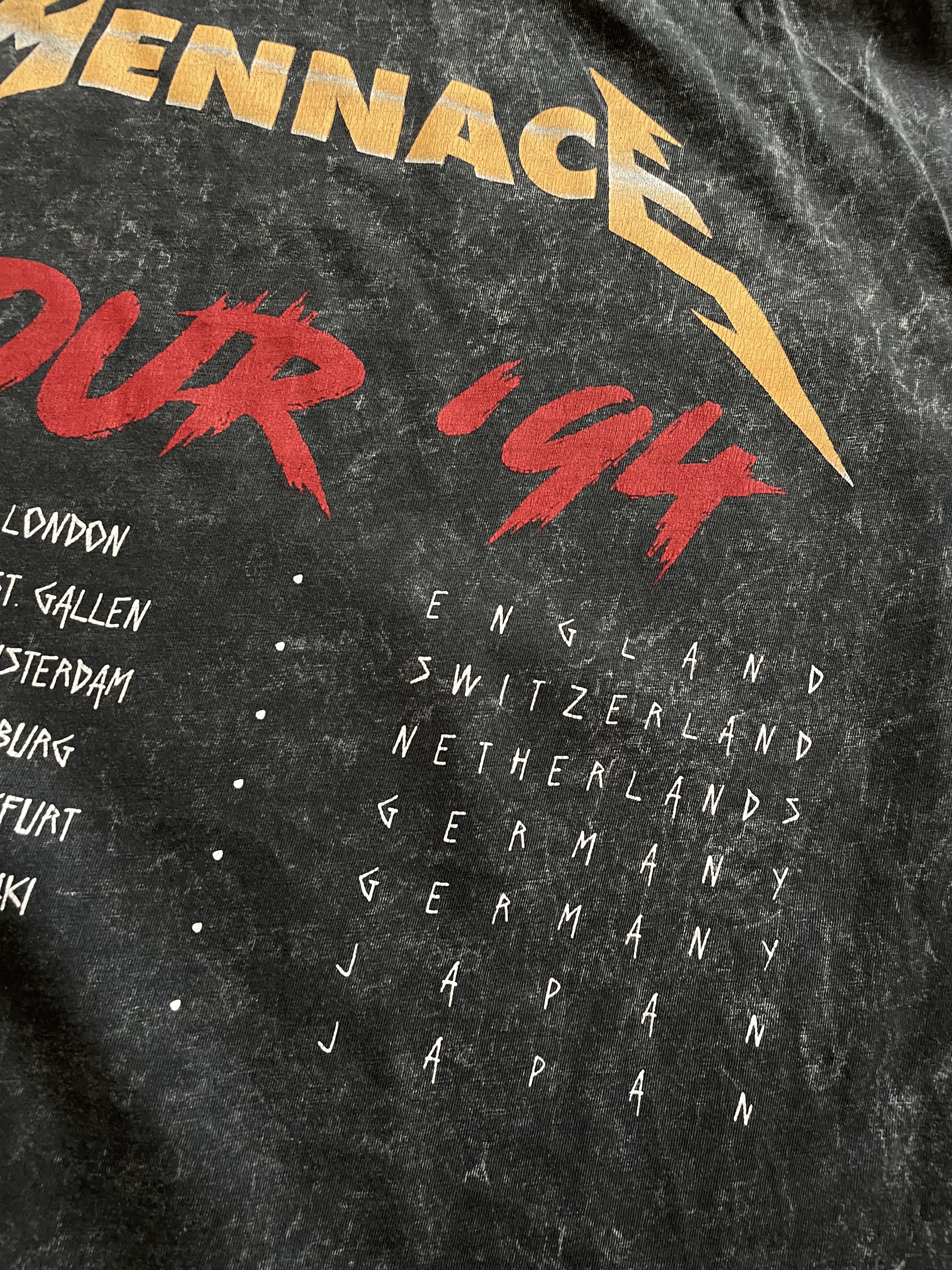 Band Tees Mennace Metallica Vintage Retro Shirt Tee Band Y2K Drill Size US L / EU 52-54 / 3 - 6 Thumbnail