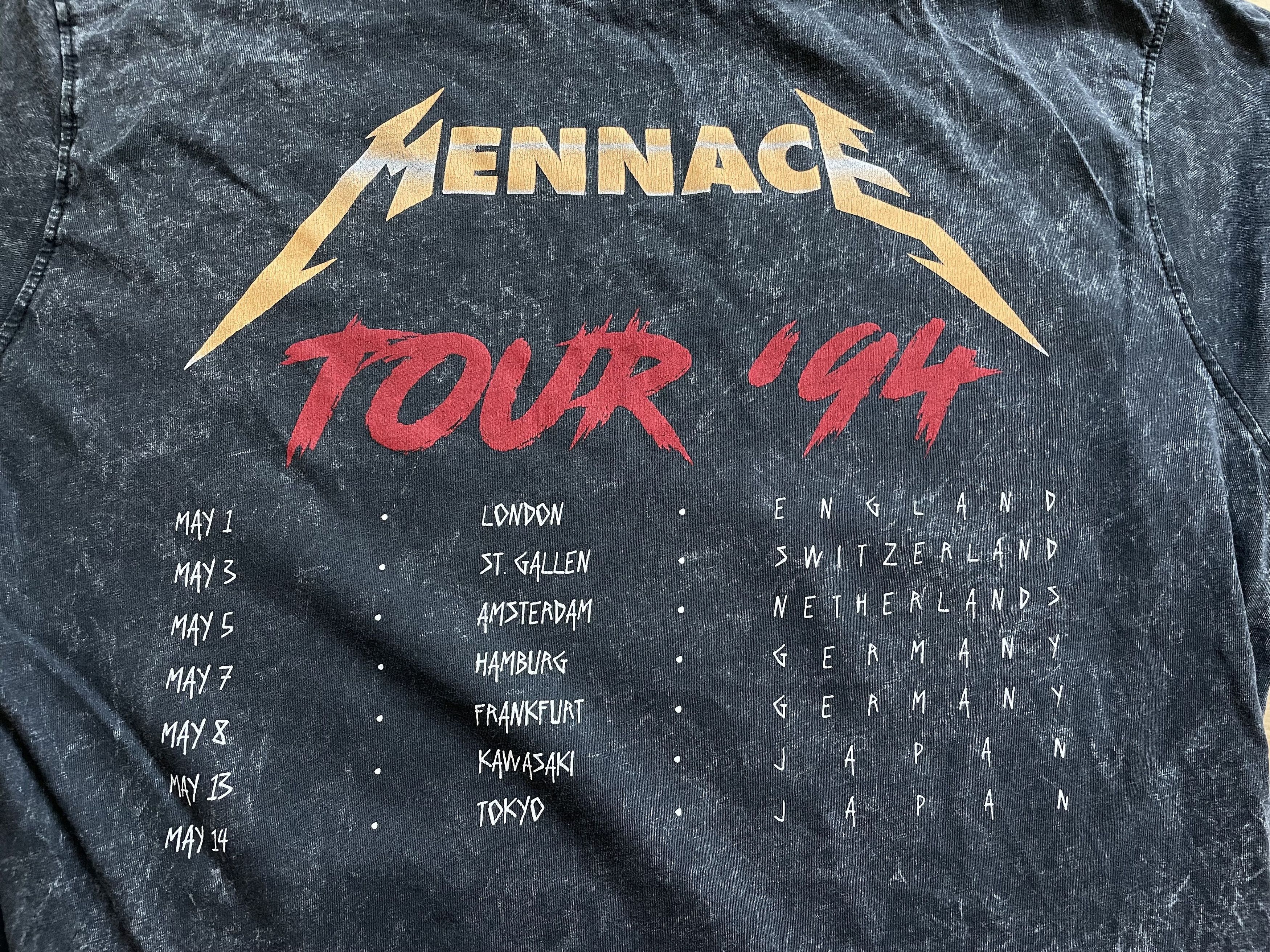 Band Tees Mennace Metallica Vintage Retro Shirt Tee Band Y2K Drill Size US L / EU 52-54 / 3 - 4 Thumbnail
