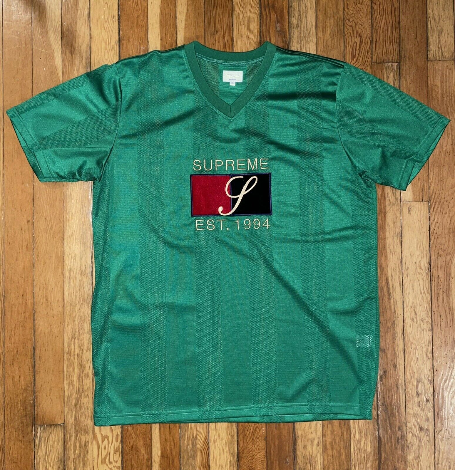 image of Supreme Soccer Jersey - XL in Green, Men's