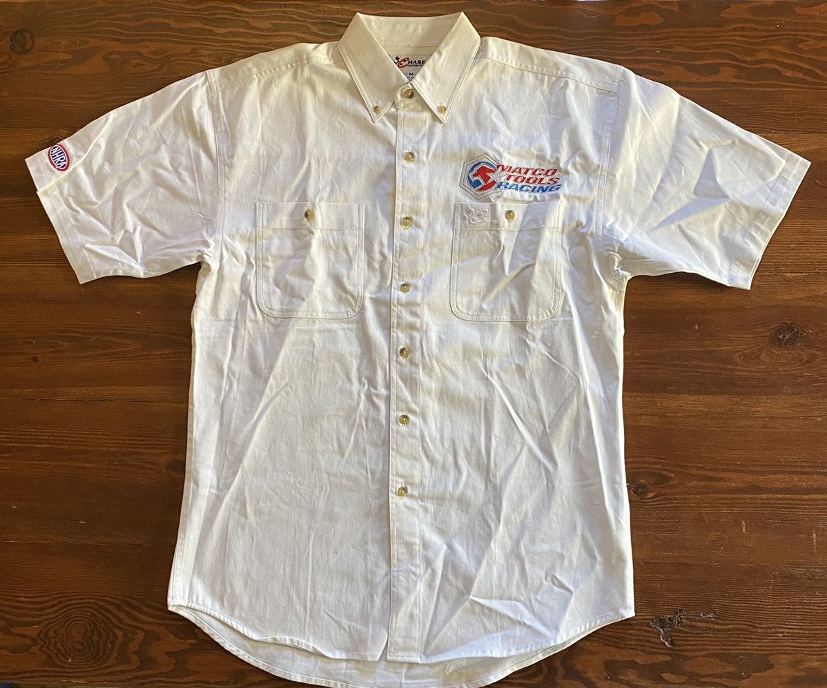 Chase Authentics Vintage Matco Tools Embroidered Pit Crew Mechanic Button Up Size US M / EU 48-50 / 2 - 1 Thumbnail