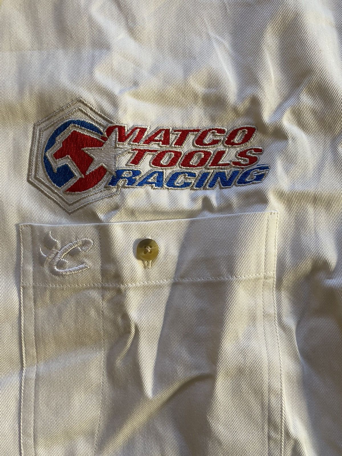Chase Authentics Vintage Matco Tools Embroidered Pit Crew Mechanic Button Up Size US M / EU 48-50 / 2 - 2 Thumbnail