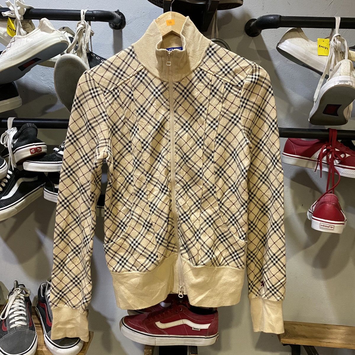 Burberry × Burberry Prorsum Burberry London Blue Label Nova Checked Sweater Size US S / EU 44-46 / 1 - 1 Thumbnail