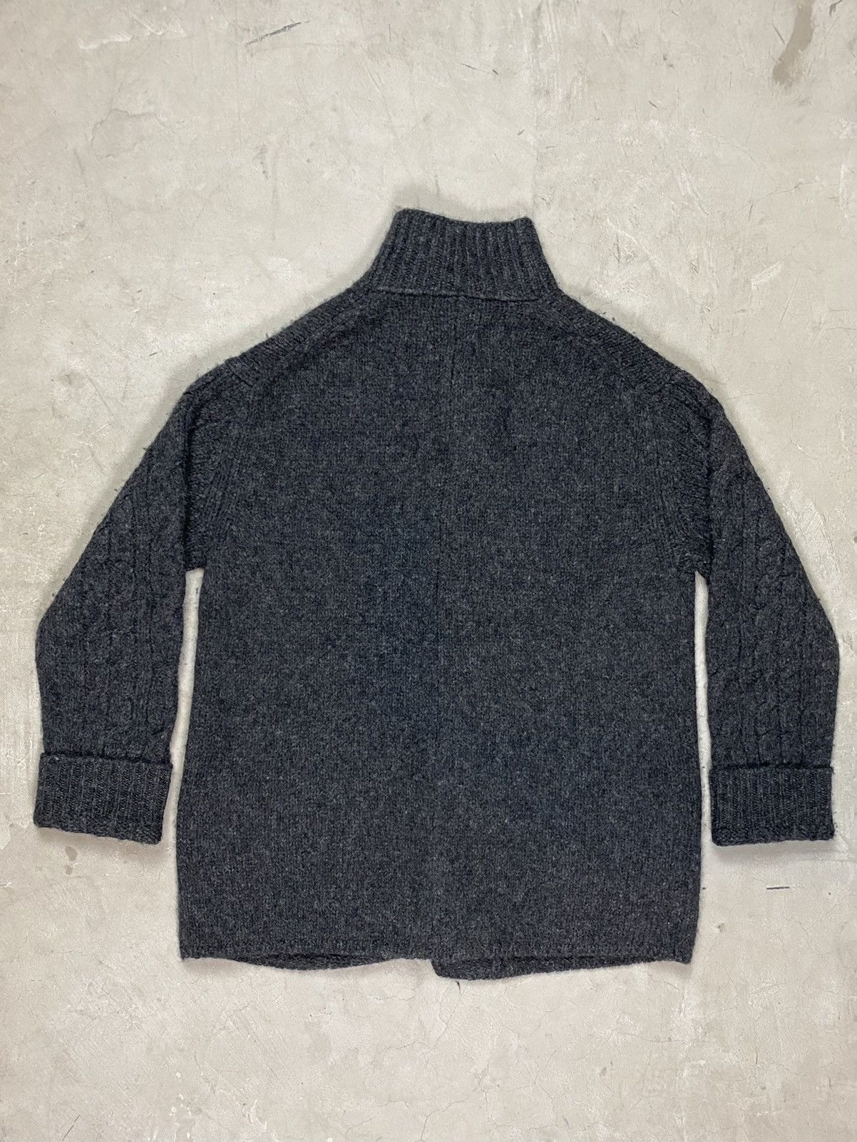 Yohji Yamamoto 90’s Yohji Yamamoto Pour Homme Wool Knit Button Jacket Size US XL / EU 56 / 4 - 2 Thumbnail