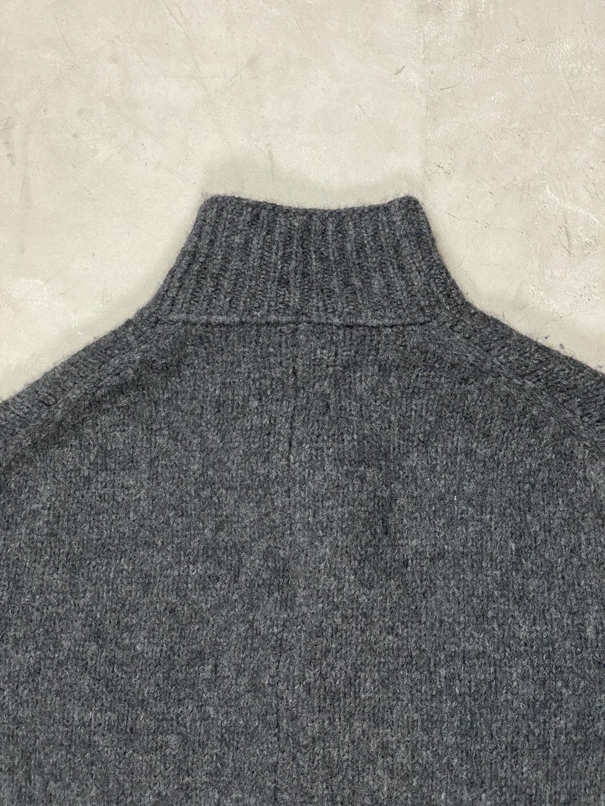 Yohji Yamamoto 90’s Yohji Yamamoto Pour Homme Wool Knit Button Jacket Size US XL / EU 56 / 4 - 7 Thumbnail