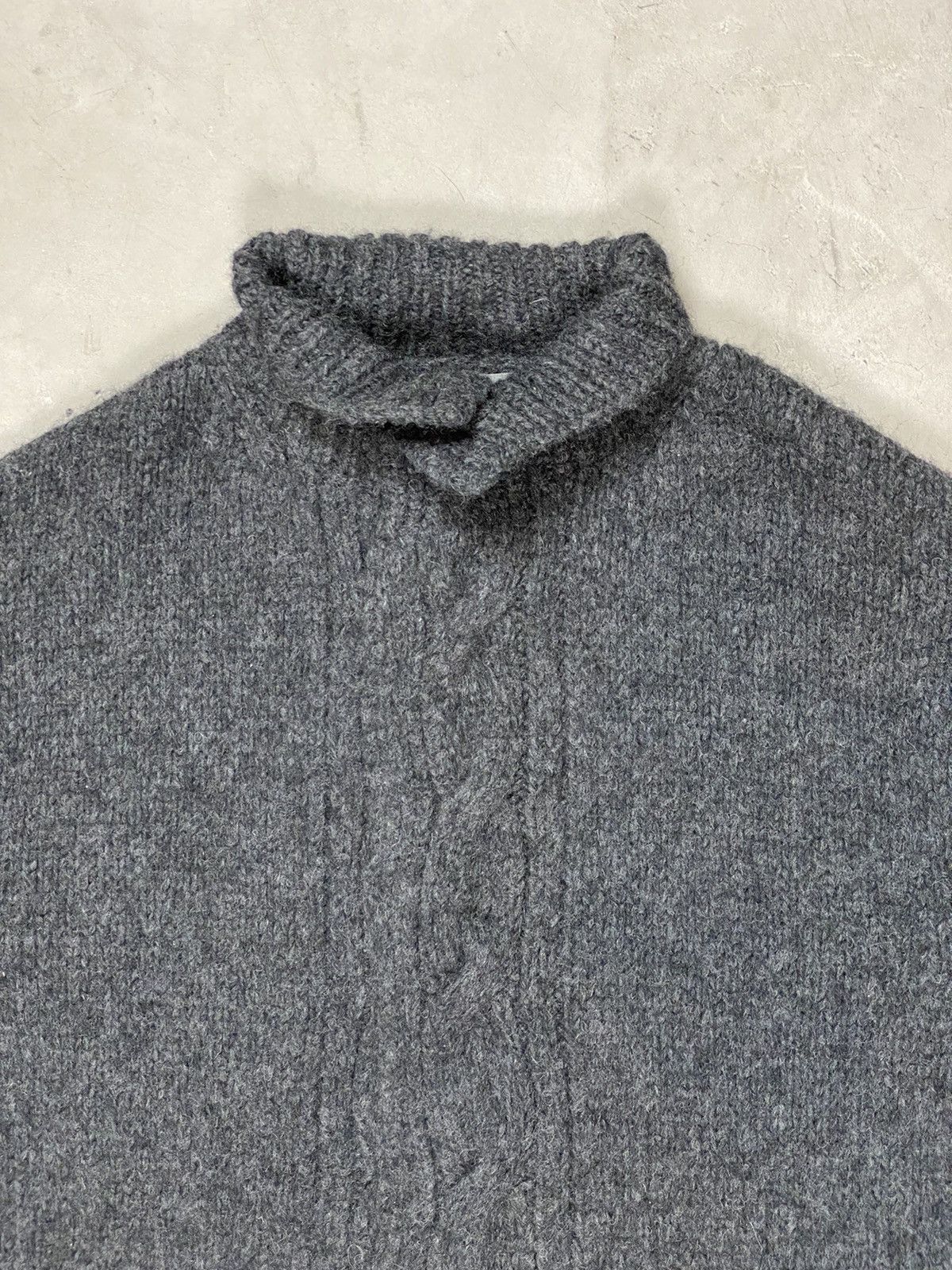 Yohji Yamamoto 90’s Yohji Yamamoto Pour Homme Wool Knit Button Jacket Size US XL / EU 56 / 4 - 5 Thumbnail