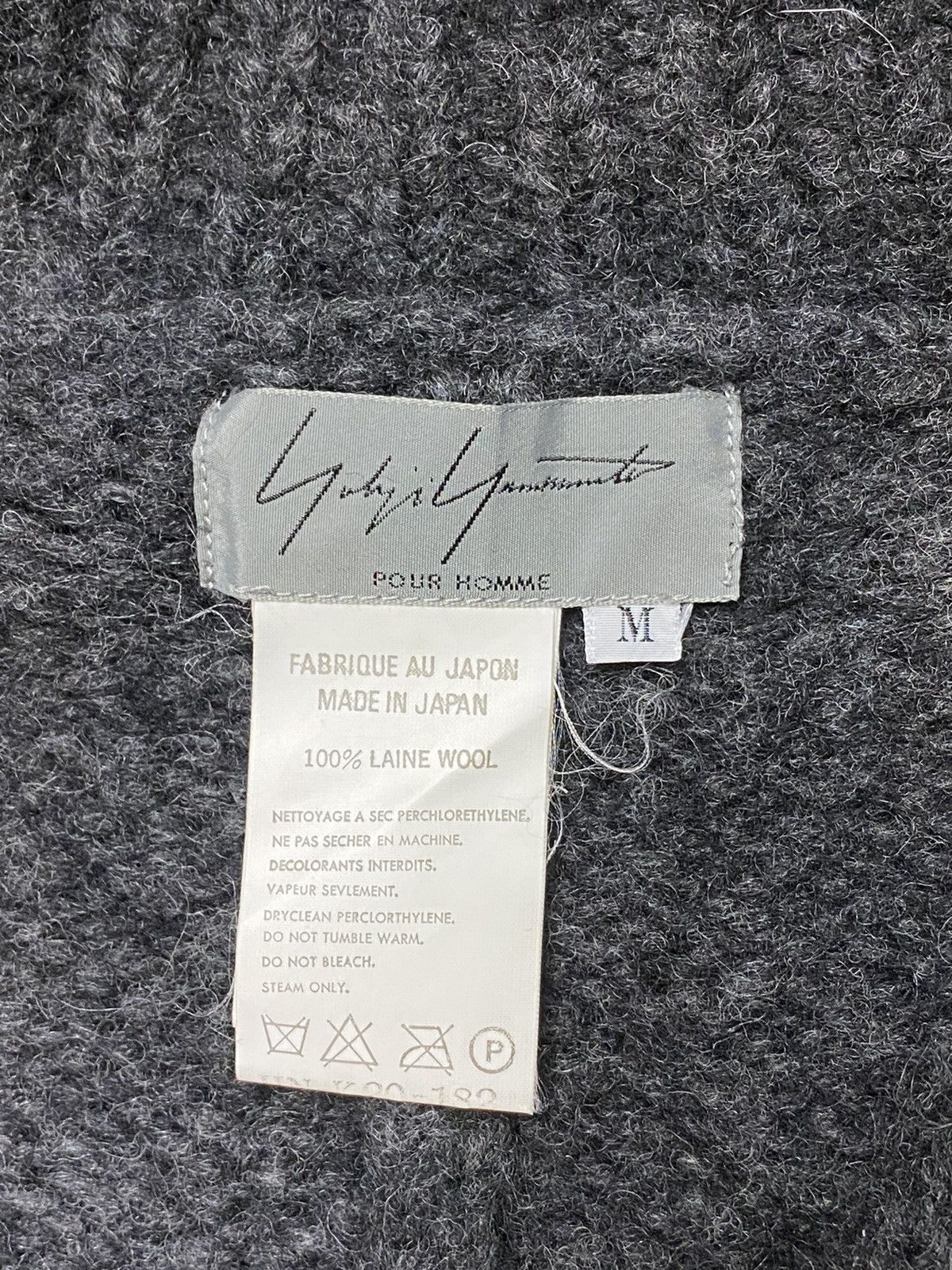 Yohji Yamamoto 90’s Yohji Yamamoto Pour Homme Wool Knit Button Jacket Size US XL / EU 56 / 4 - 9 Thumbnail