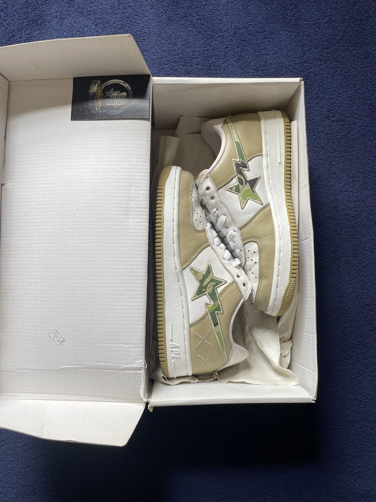 Bape × Kaws Bape x Kaws Green Camo Bapestas Size US 5.5 / EU 38 - 3 Thumbnail
