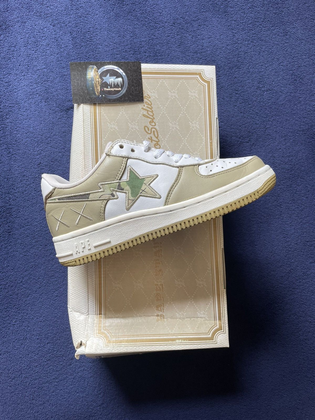 Bape × Kaws Bape x Kaws Green Camo Bapestas Size US 5.5 / EU 38 - 4 Thumbnail