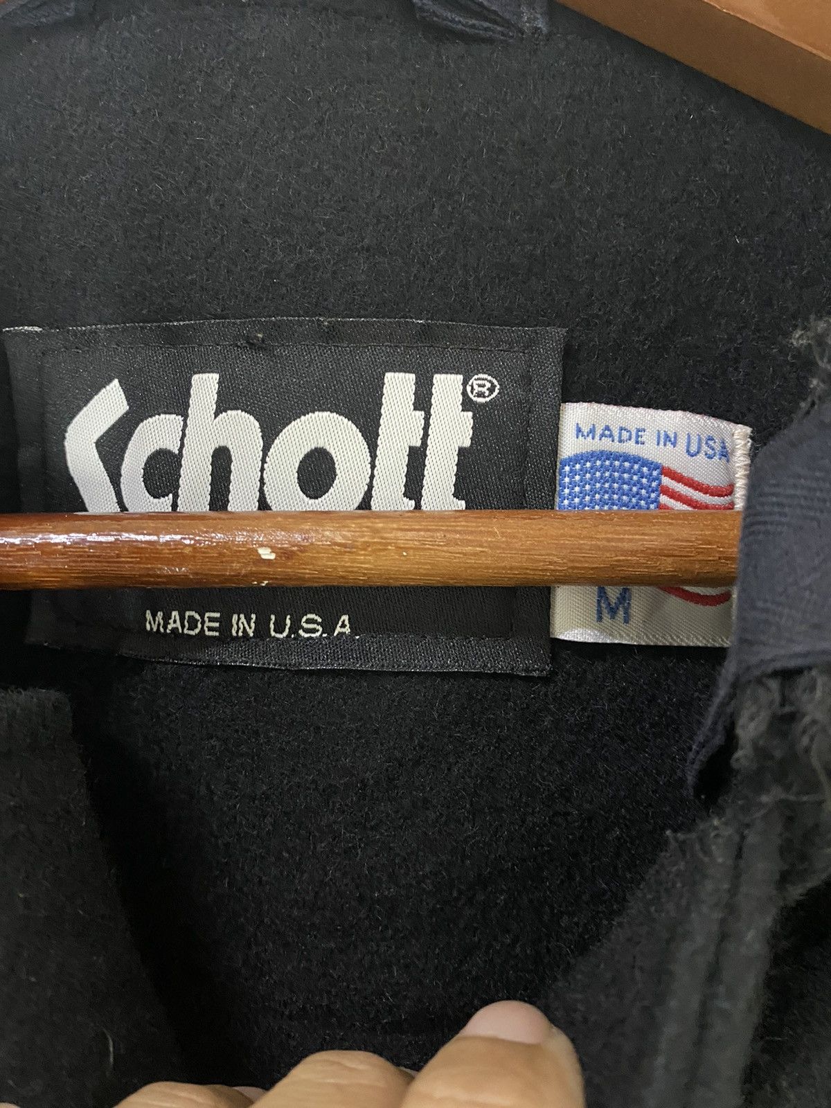 Schott Schott Duffer Jacket Design Made in USA Black Colors edition Size US M / EU 48-50 / 2 - 4 Thumbnail