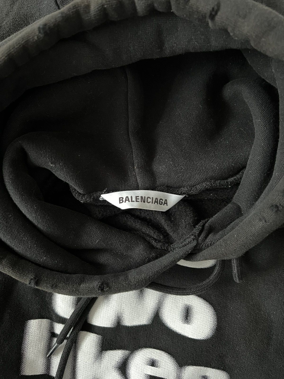 Balenciaga 💥RUNWAY💥Balenciaga “Likes” Distressed Hoodie Size US M / EU 48-50 / 2 - 4 Thumbnail