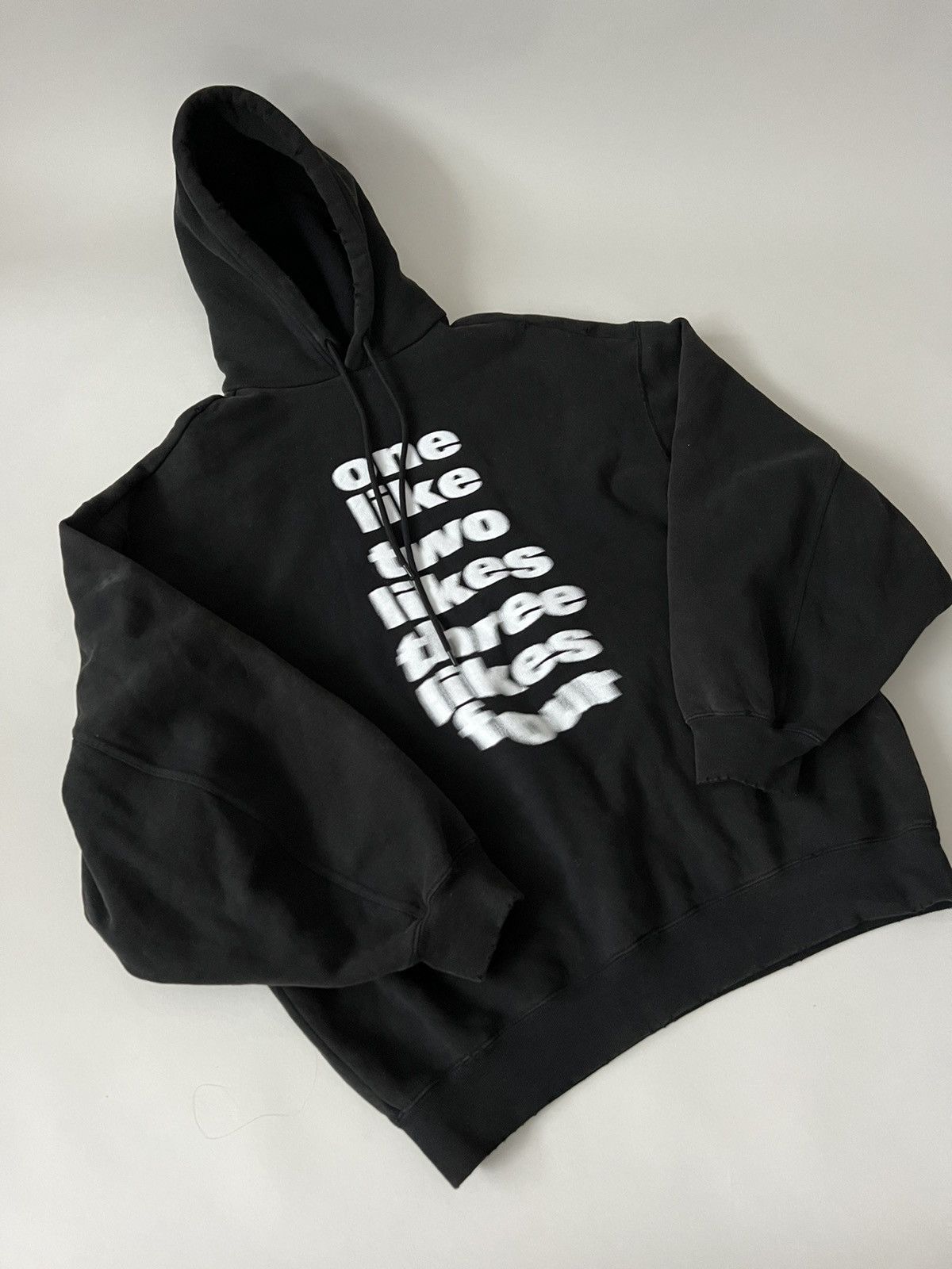 Balenciaga 💥RUNWAY💥Balenciaga “Likes” Distressed Hoodie Size US M / EU 48-50 / 2 - 3 Thumbnail