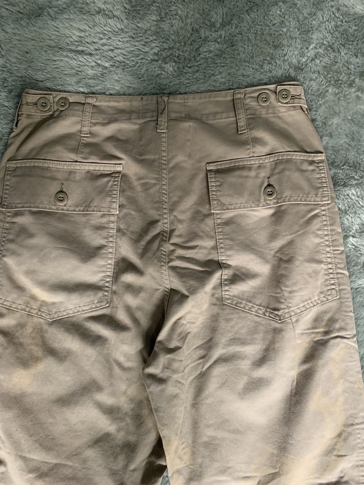 Japanese Brand Vintage Cabane de Zucca Issey Miyake Half Warp Fatigue Pants Size US 32 / EU 48 - 13 Thumbnail