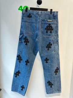 Blue Denim Jeans with Cross Patches | Kai - Exo XL