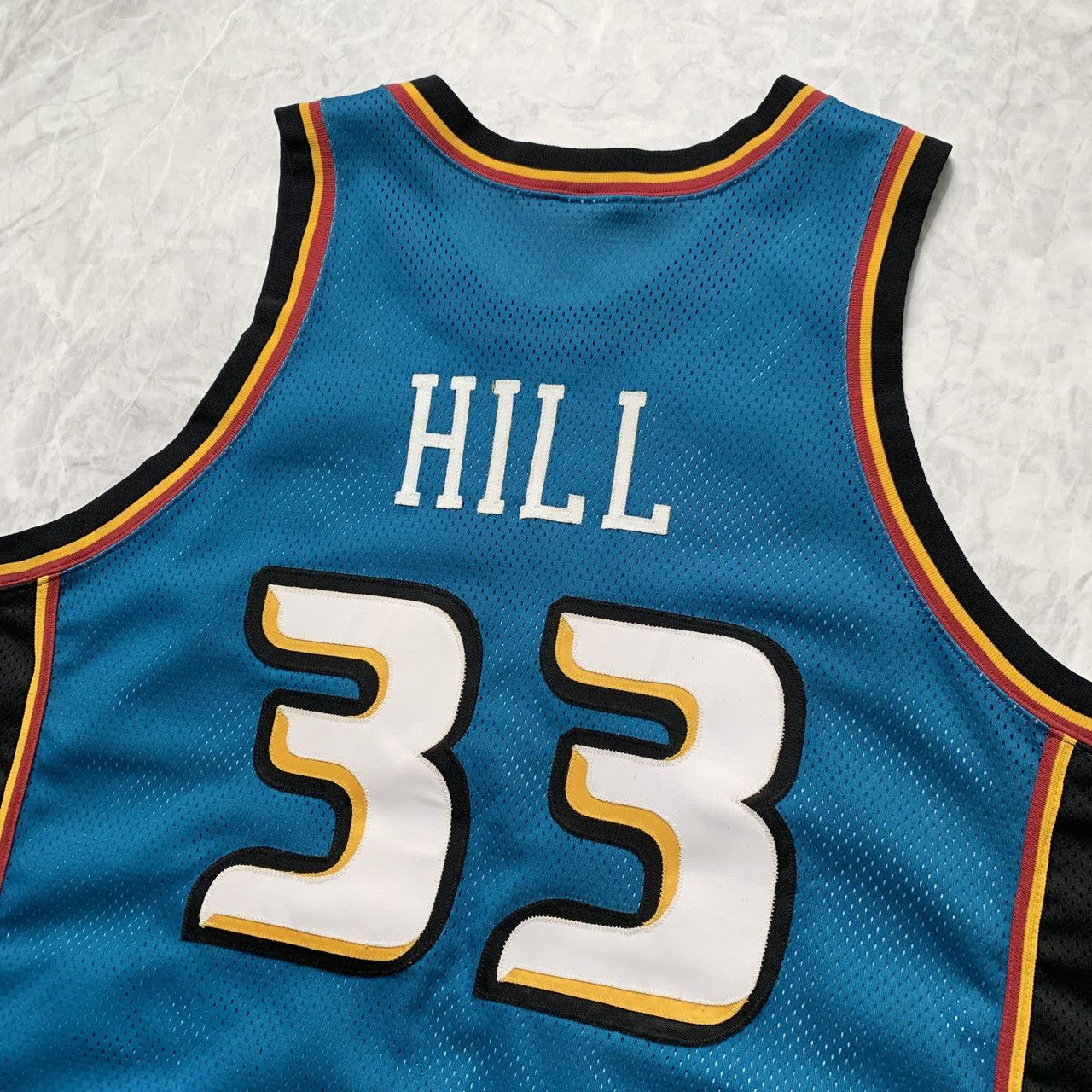 NBA × Nike × Vintage VTG 90s NBA GRANT HILL DETROIT PISTONS NIKE AUTHENTIC JERSEY Size US XXL / EU 58 / 5 - 5 Thumbnail