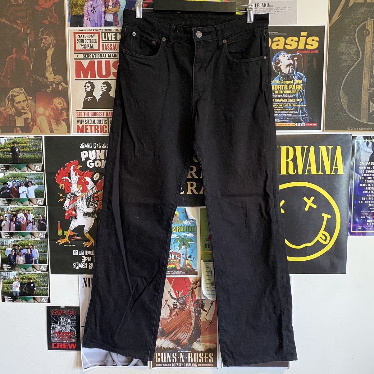Uniqlo Vintage Uniqlo Japanese Black Denim Size US 32 / EU 48 - 1 Thumbnail